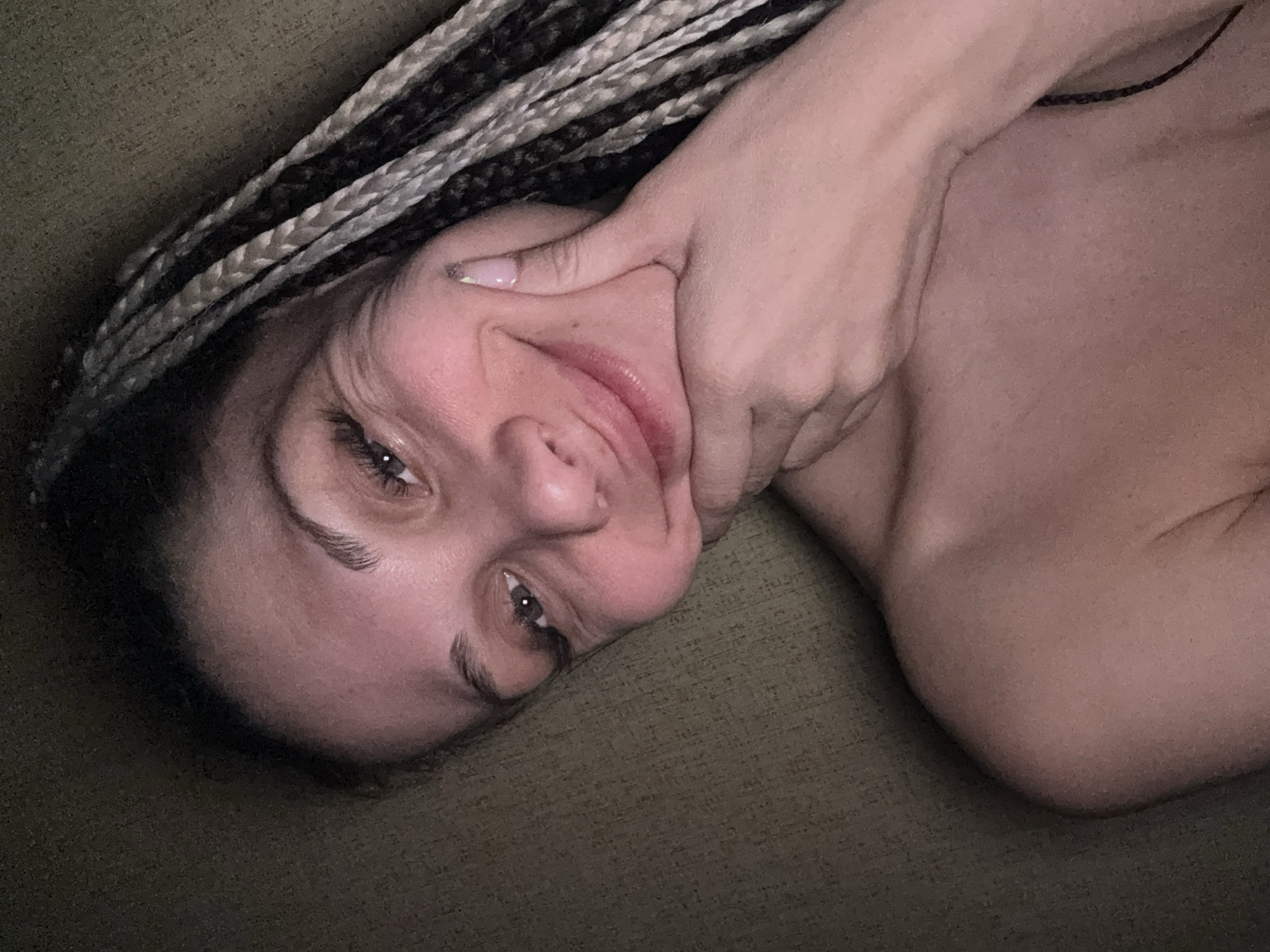 Woman photographed indoors in Rusanovo, Russia