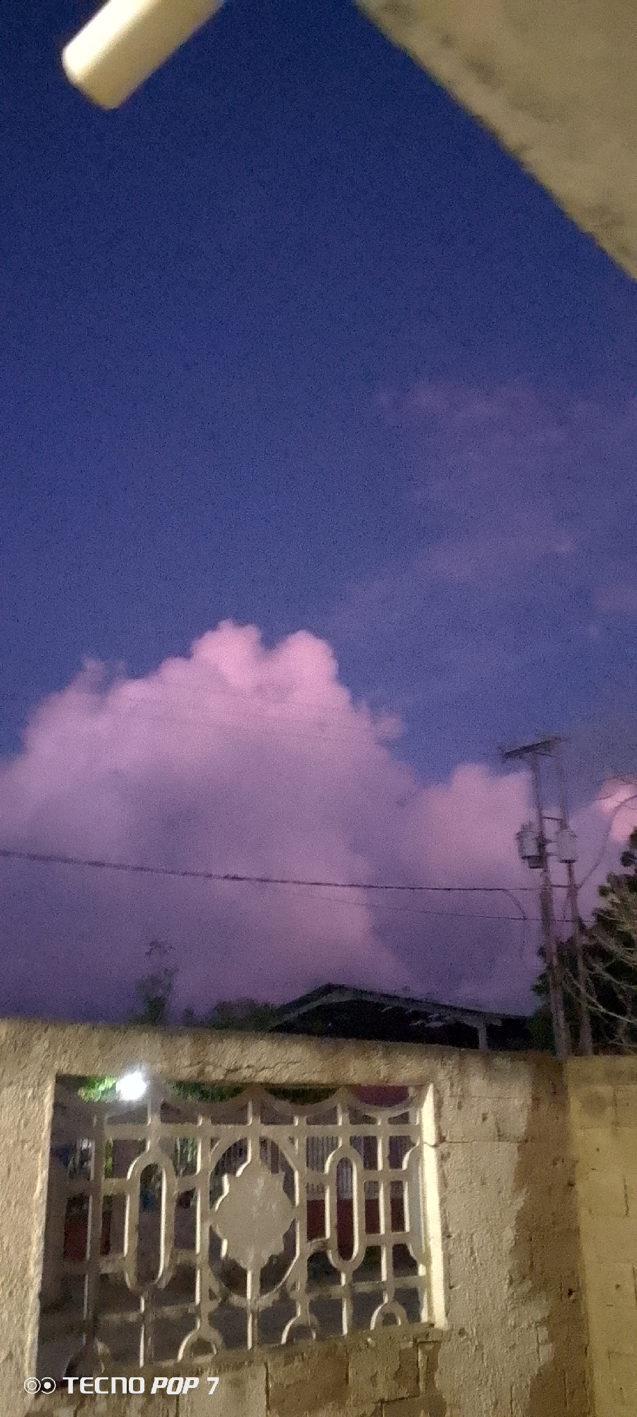 Dusk to nightfall across a quiet evening in Altagracia, Venezuela