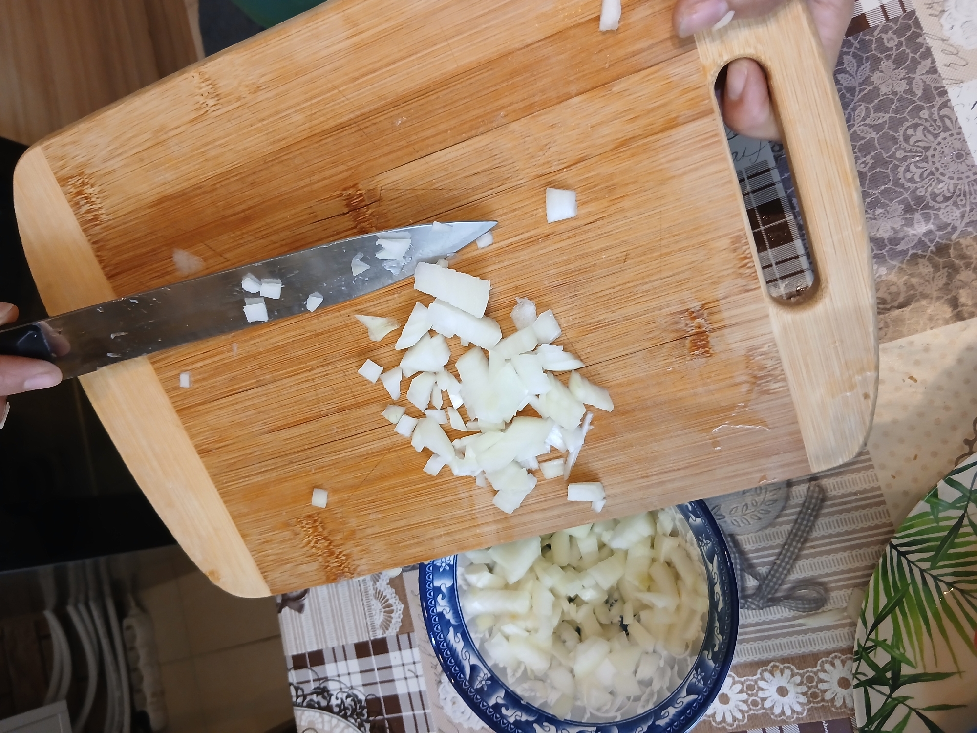 Food preparation captured in Sliven kitchen