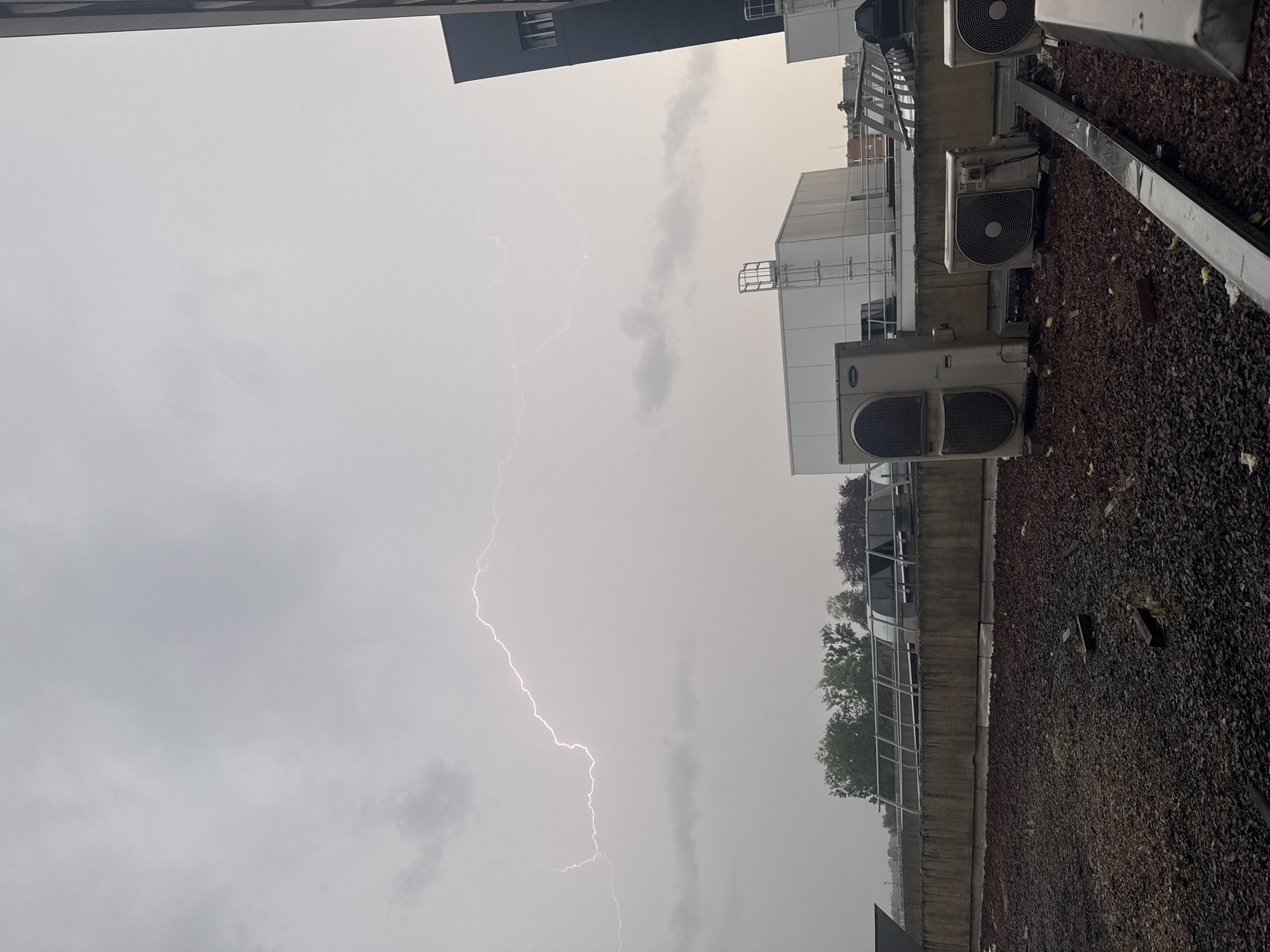 Lightning Strike Observed in Tourcoing During Storm