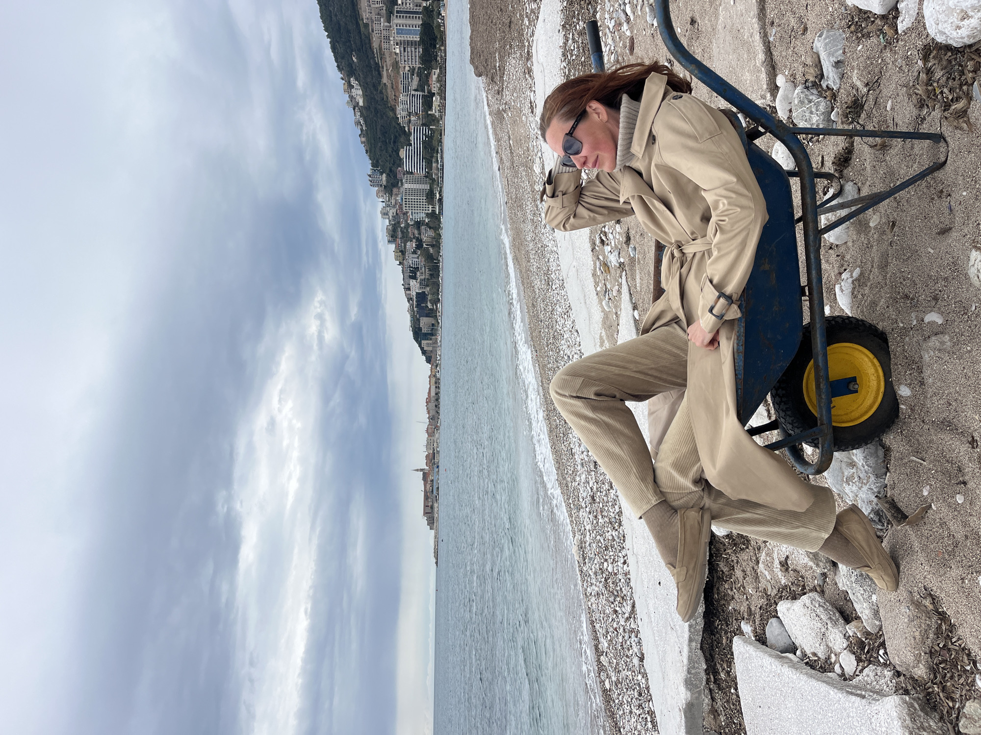 Beachside waffle breakfast documented in Budva, Montenegro