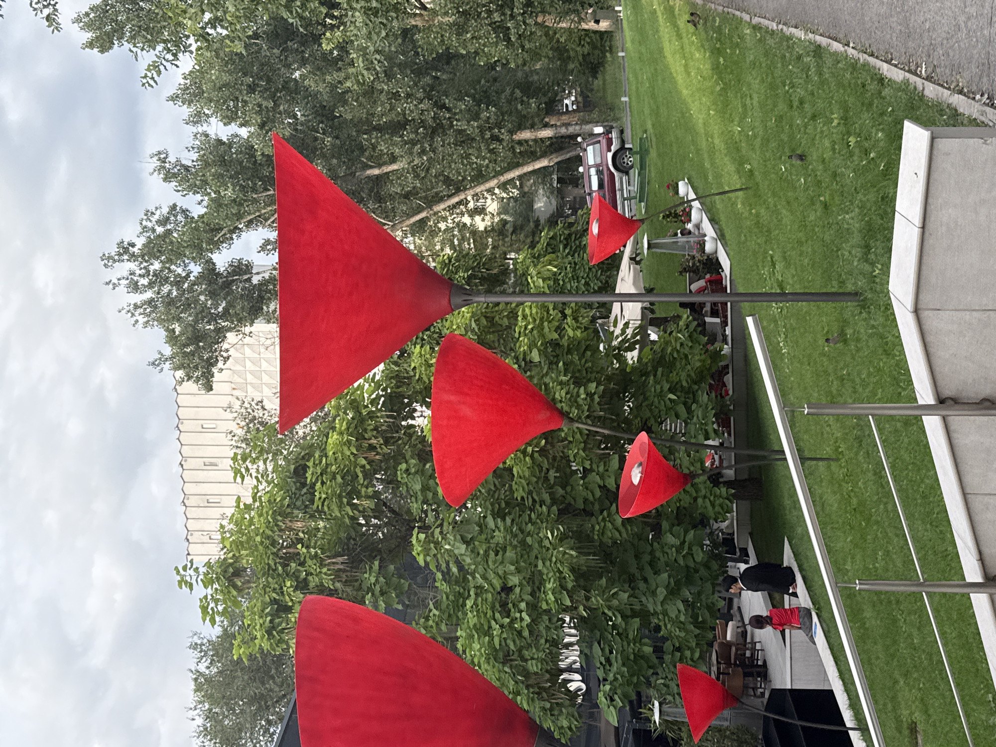 Strolling a stylish Almaty promenade past public art and cafés