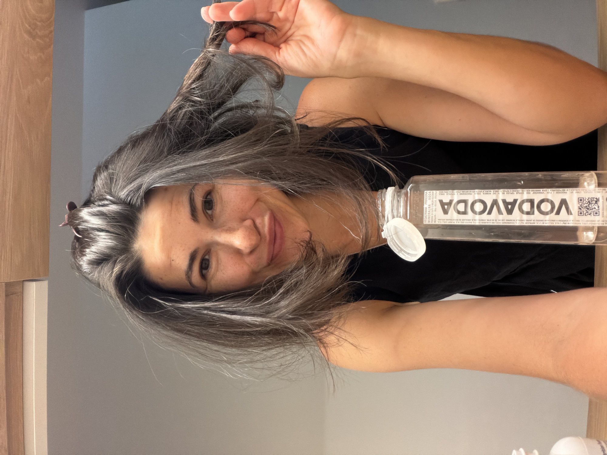 Woman documents medication routine in selfies, Budva Montenegro