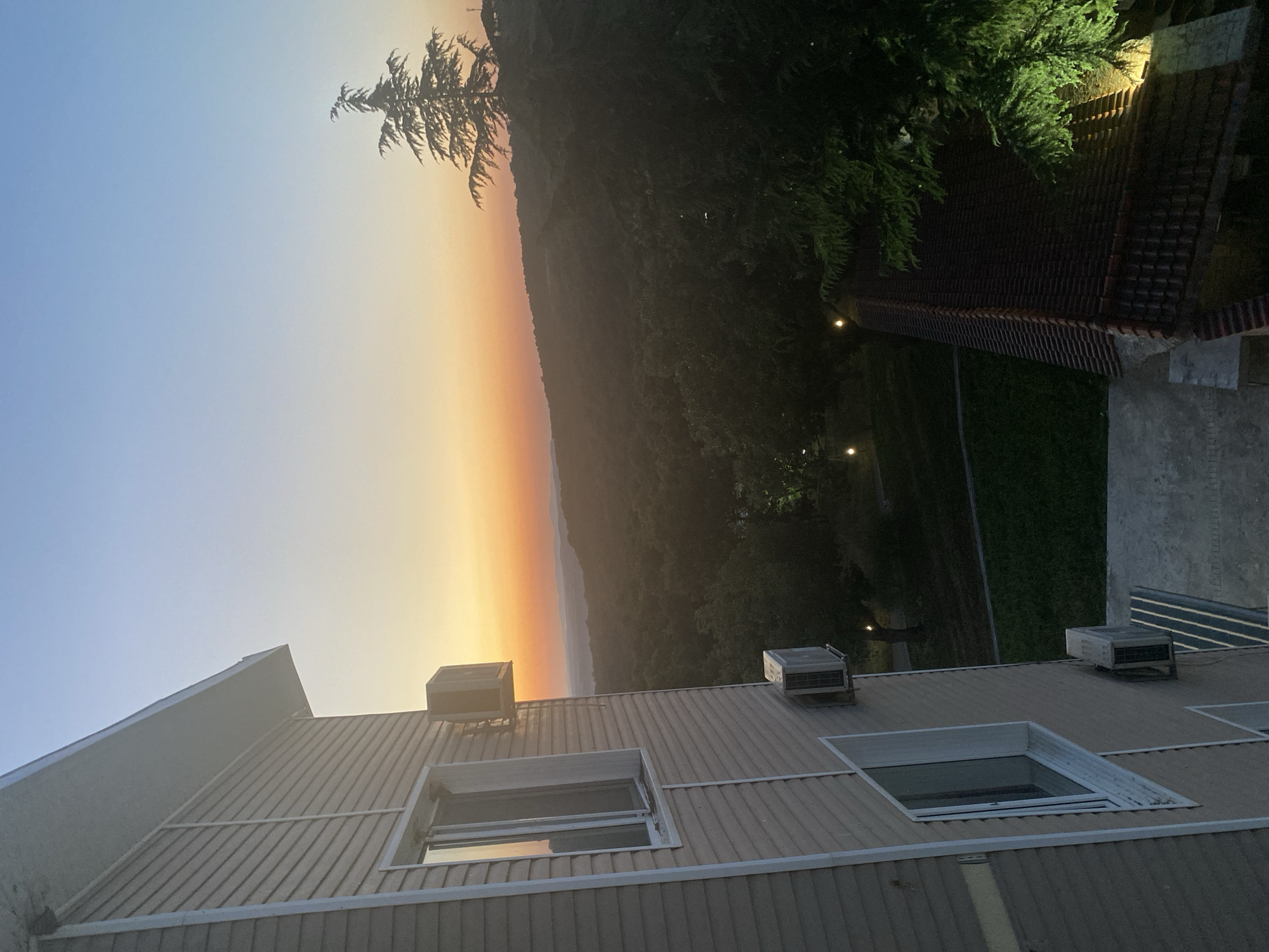 Sunset over Sredets rooftops, Bulgaria