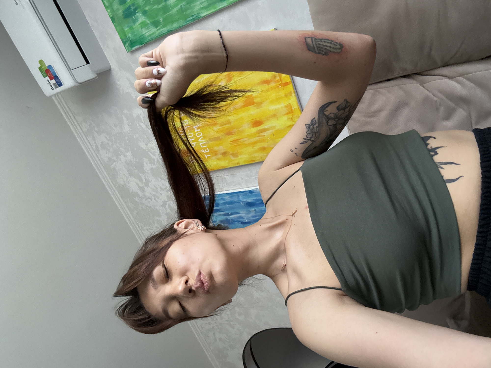 Quick selfie series at home in Novokuznetsk