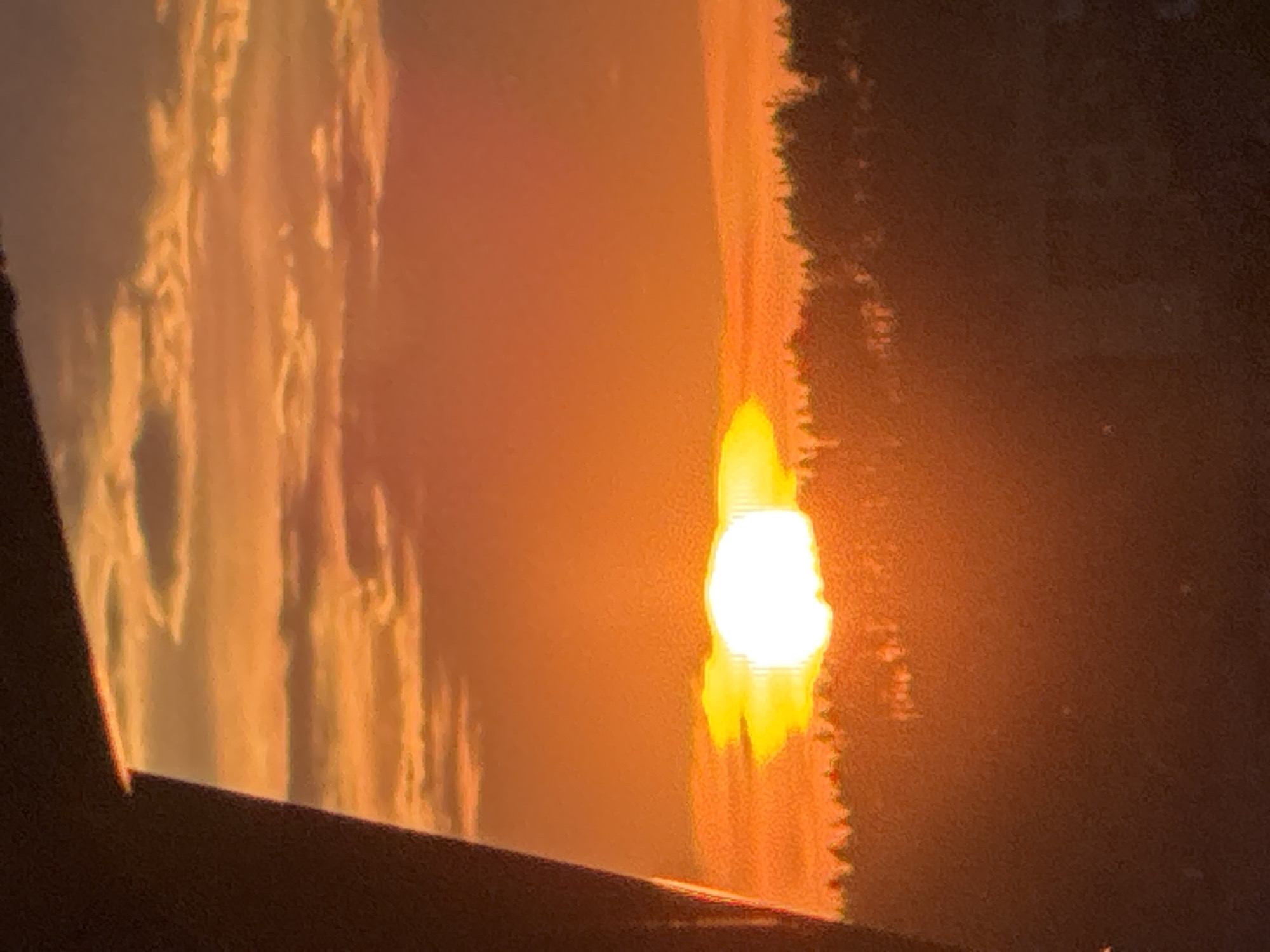 Sunset watched from multiple viewpoints across Pernik, Bulgaria