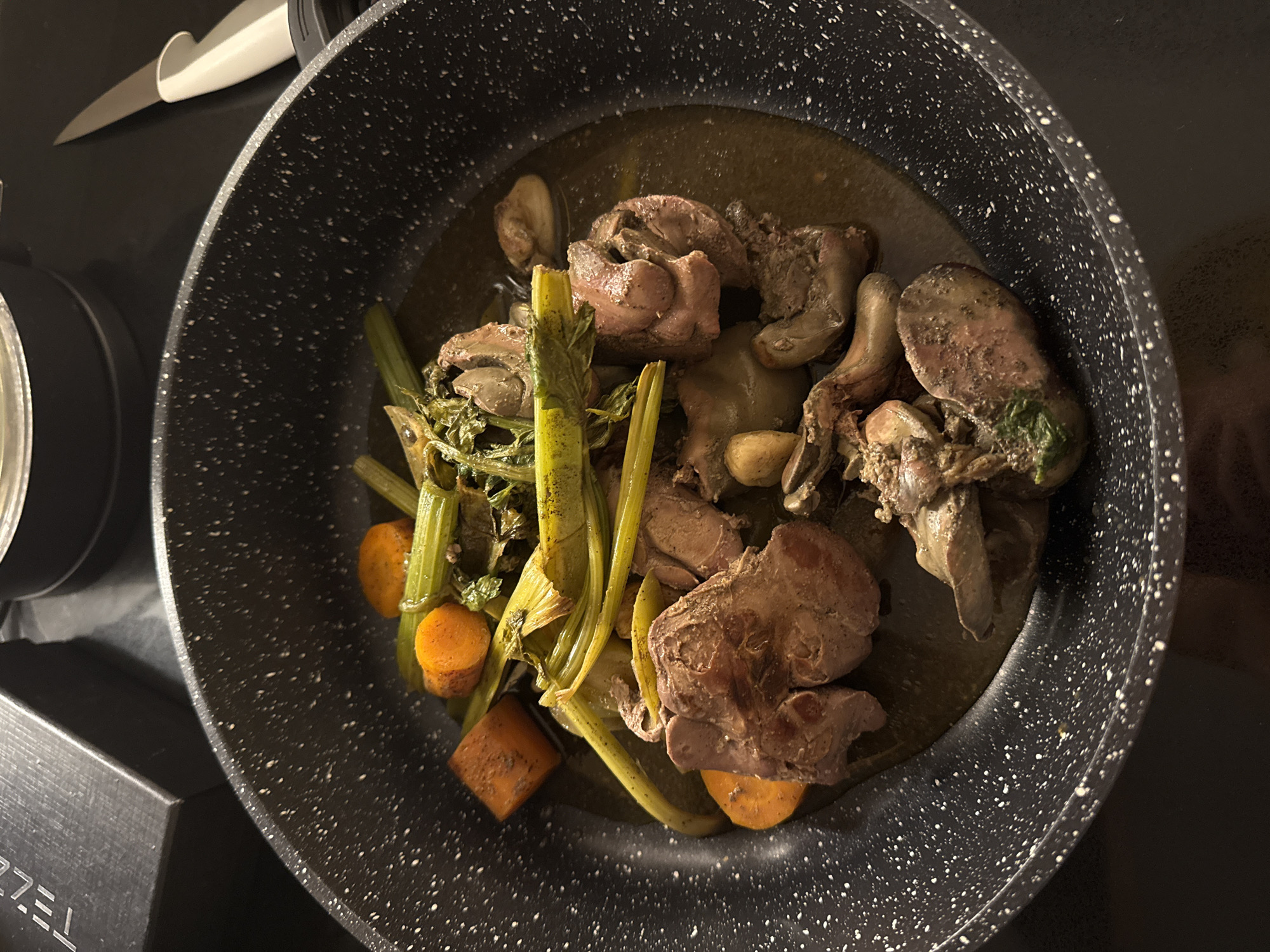 Home cooking session documented in Tel-Aviv apartment