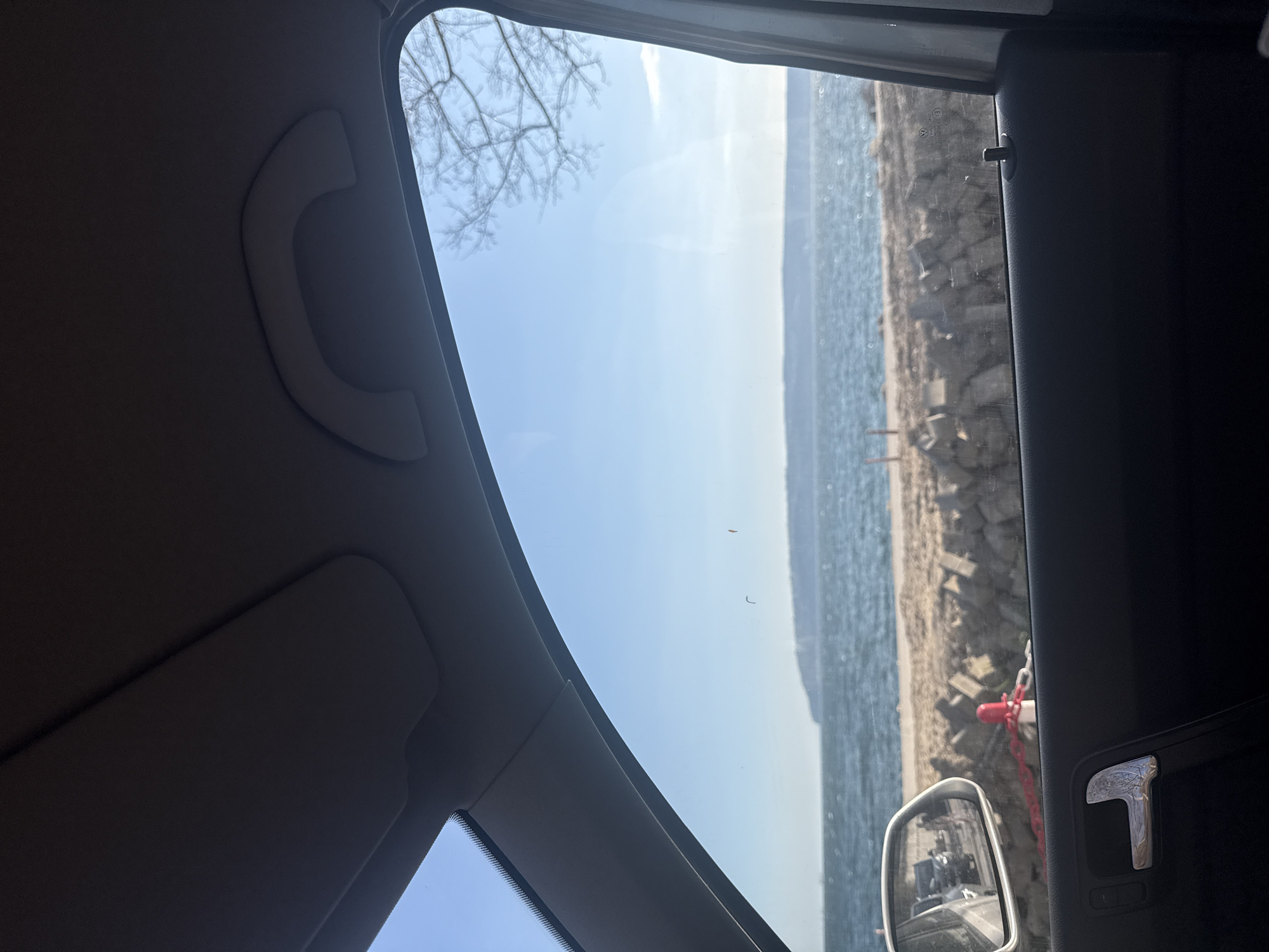 Driver travels coastal route along Varna's Primorski Park