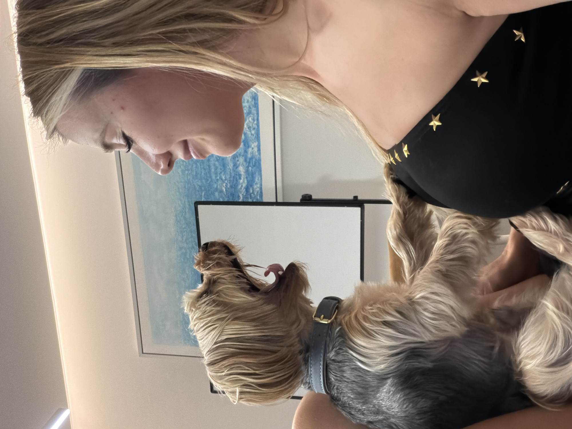 Laid-back moments with a Yorkshire Terrier in Thep Krasatti