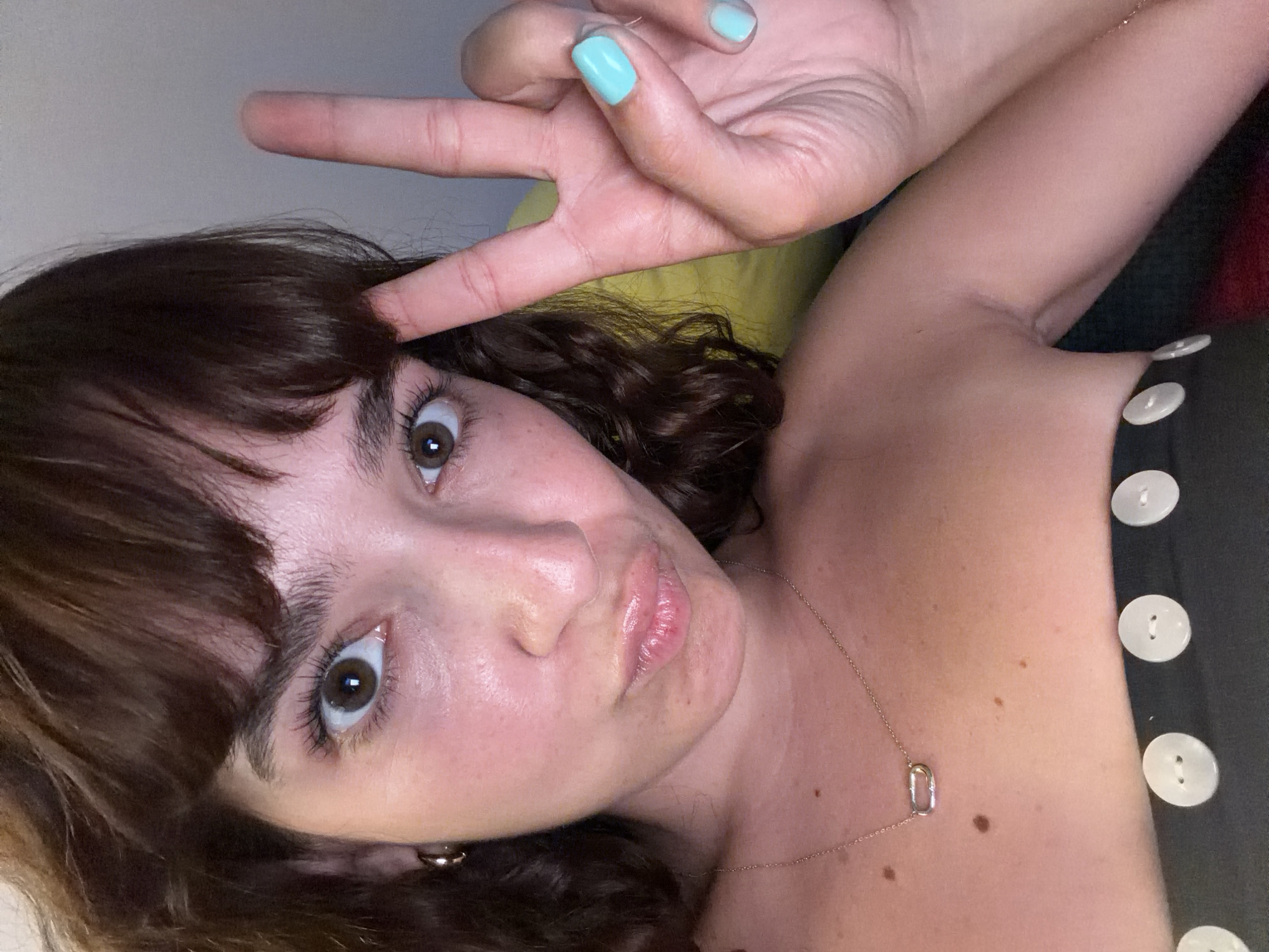 Late-night Brooklyn: a selfie and a TV screen, two minutes apart