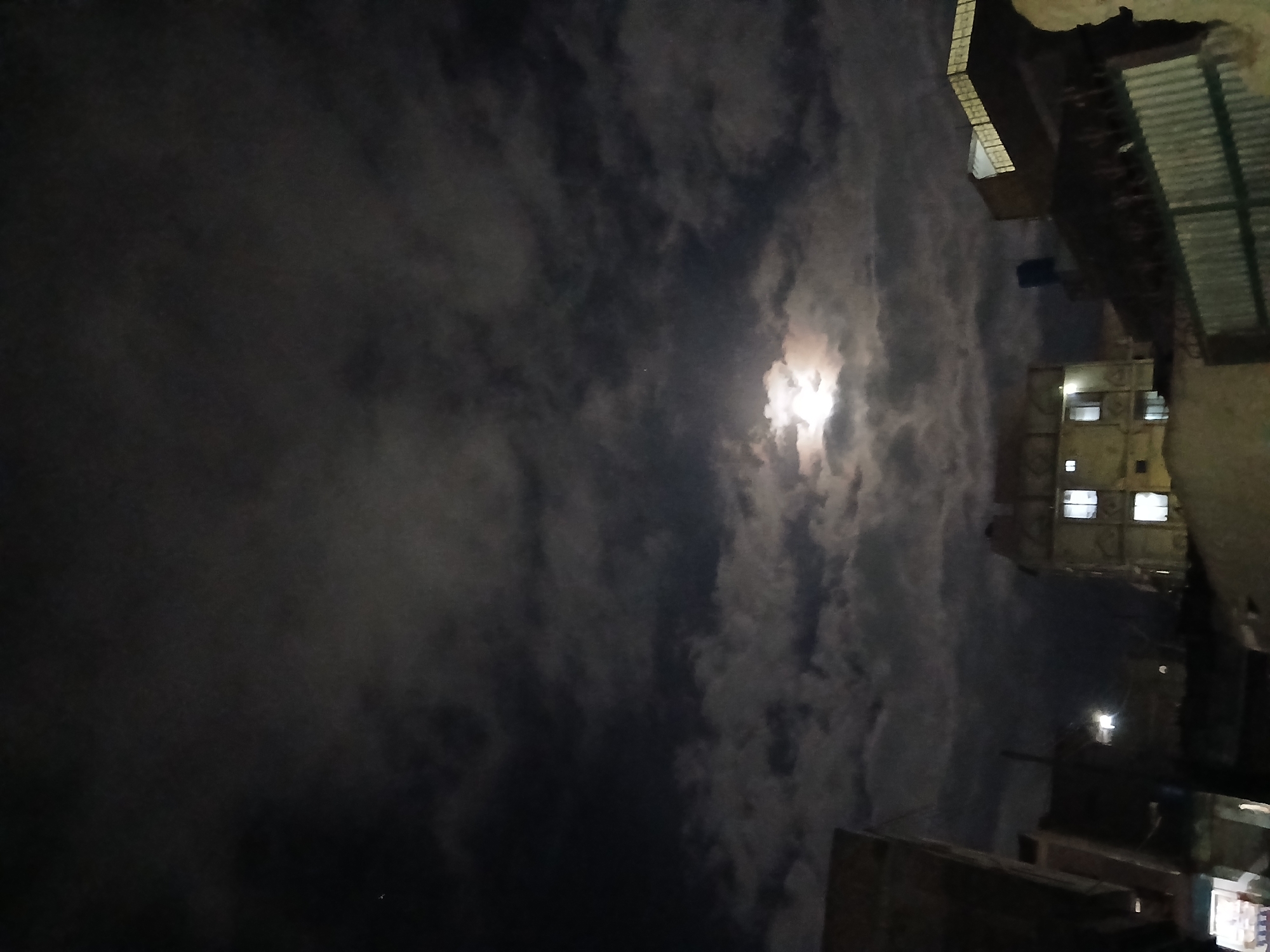 Evening sky scene documented in Quetta, Pakistan