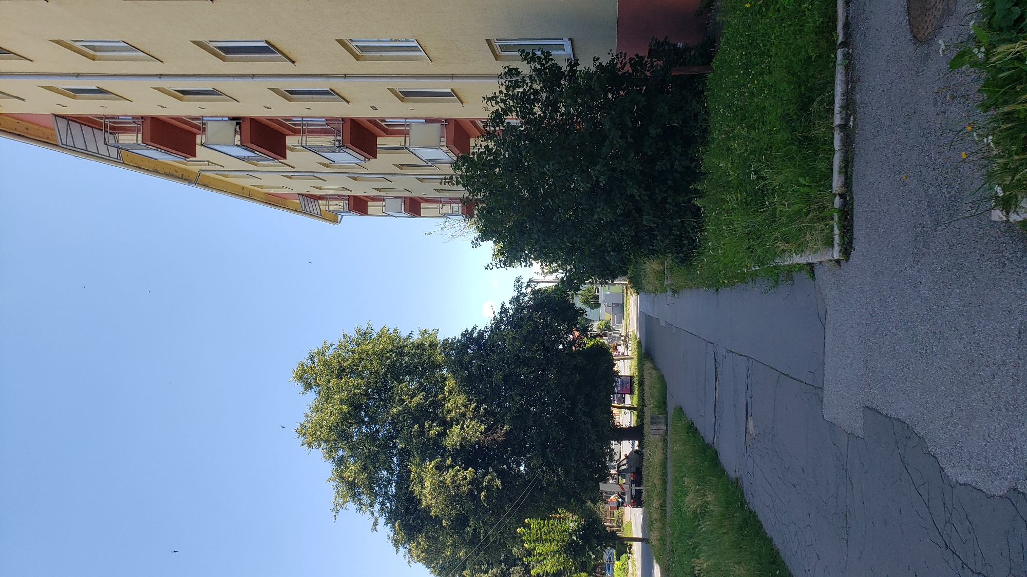 Street-level snapshots of everyday Prešov on a summer morning