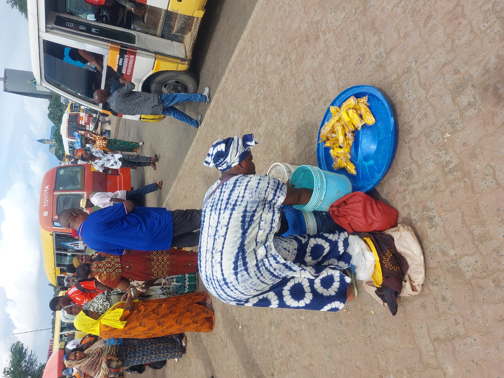Morning street life documented in bustling Dar es-Salaam Tanzania