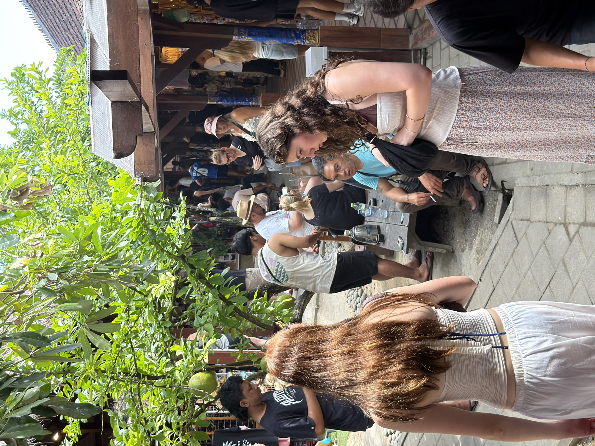 North Kuta market district alive with shoppers and street traffic