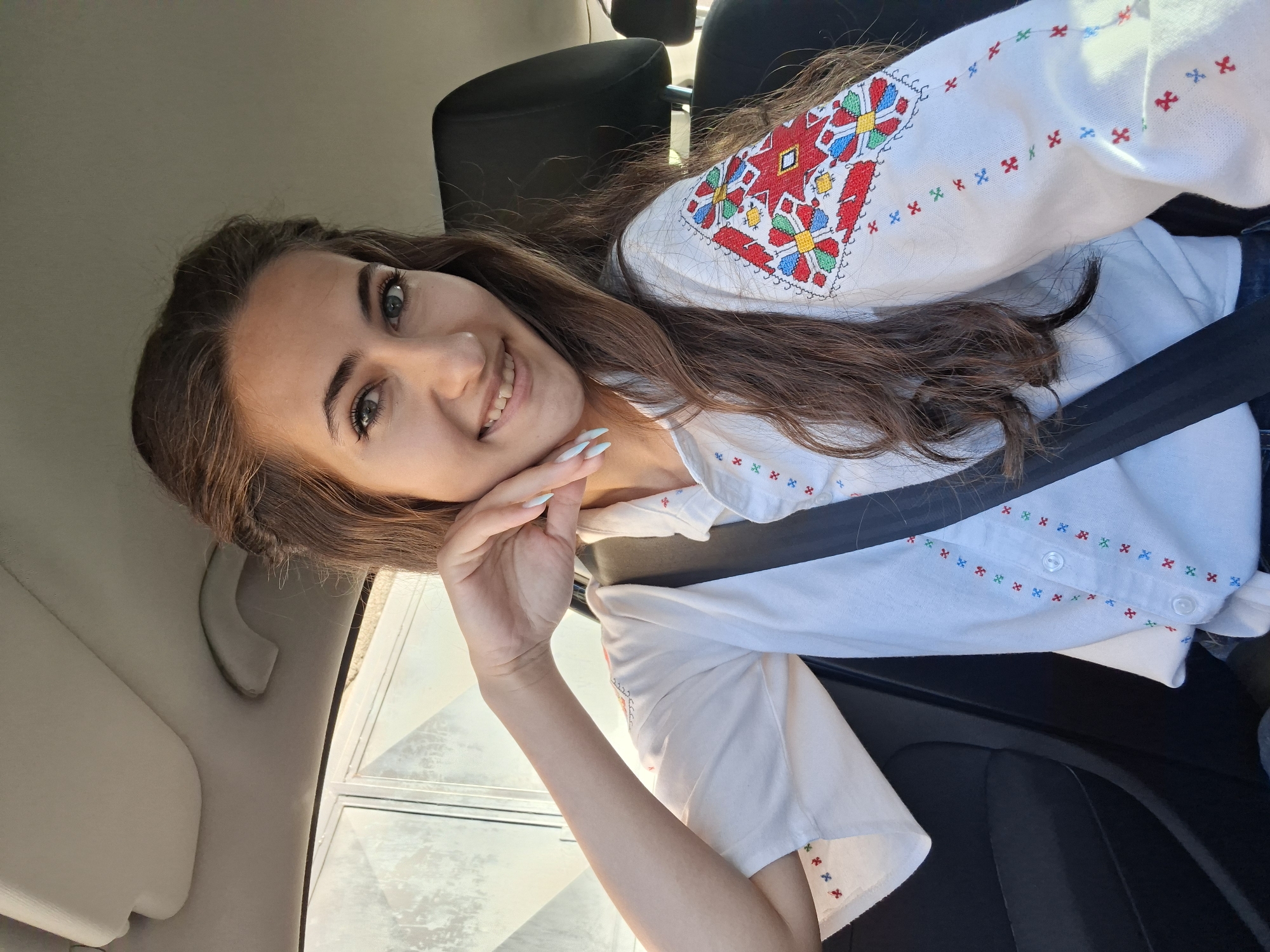Office arrival captured across selfies and candid shots