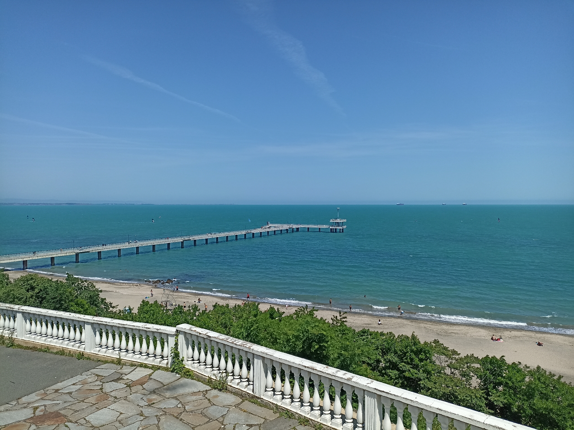 Summer morning scenes documented across Burgas, Bulgaria coastline