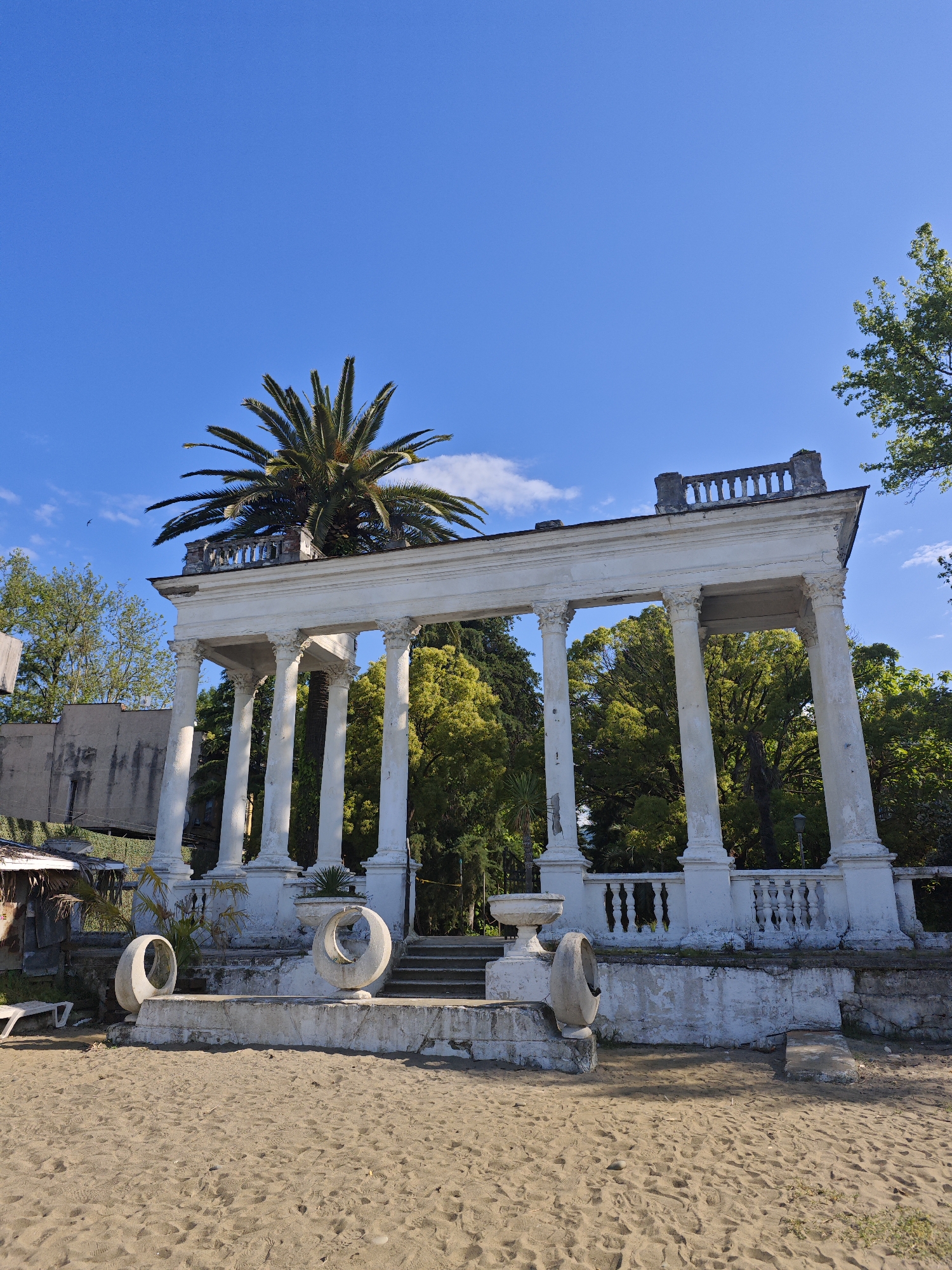 Coastal ruins and beach scenes documented in Sokhumi, Abkhazia