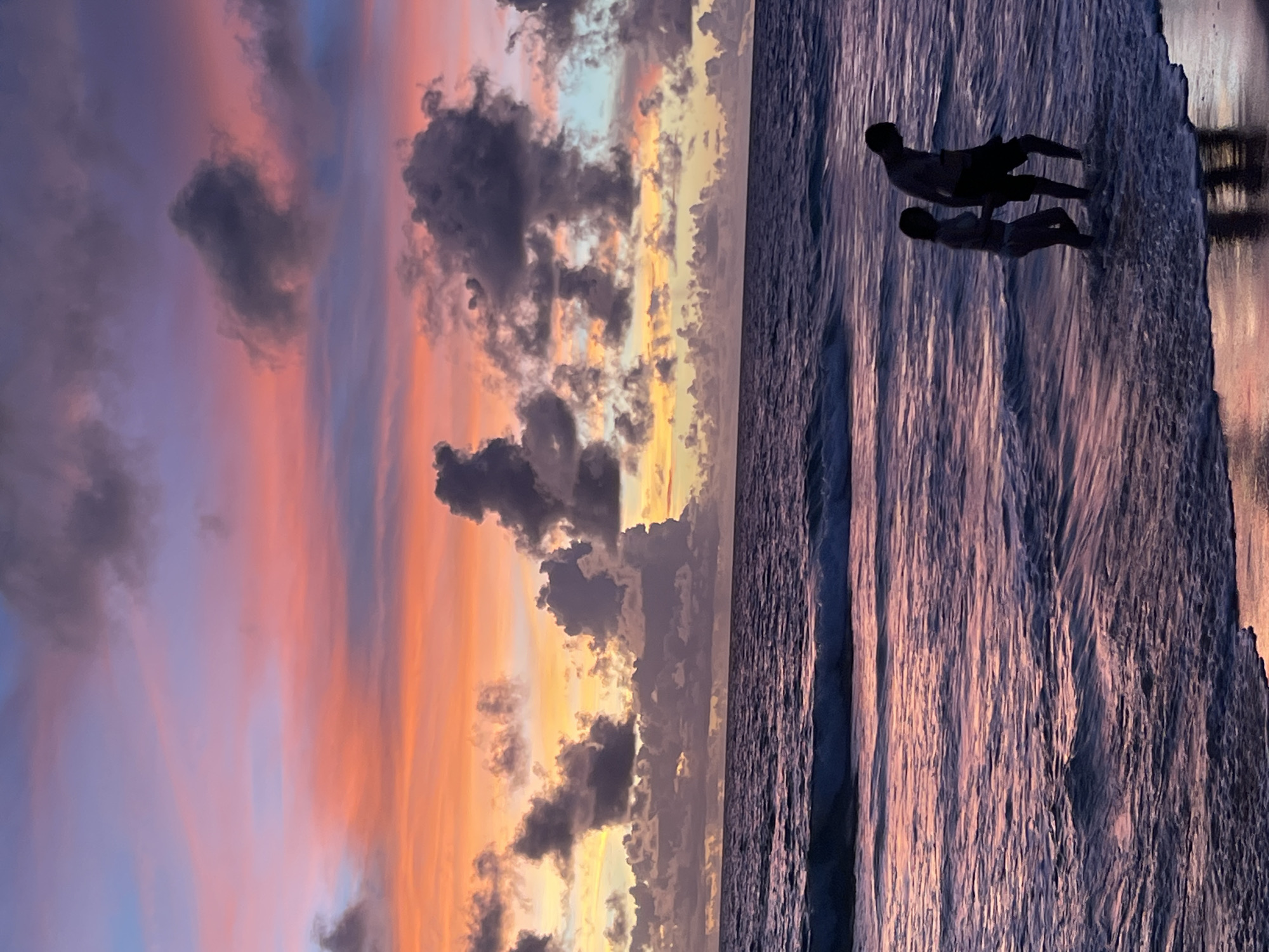 Beach proposal at sunset, Choeng Thale, Thailand