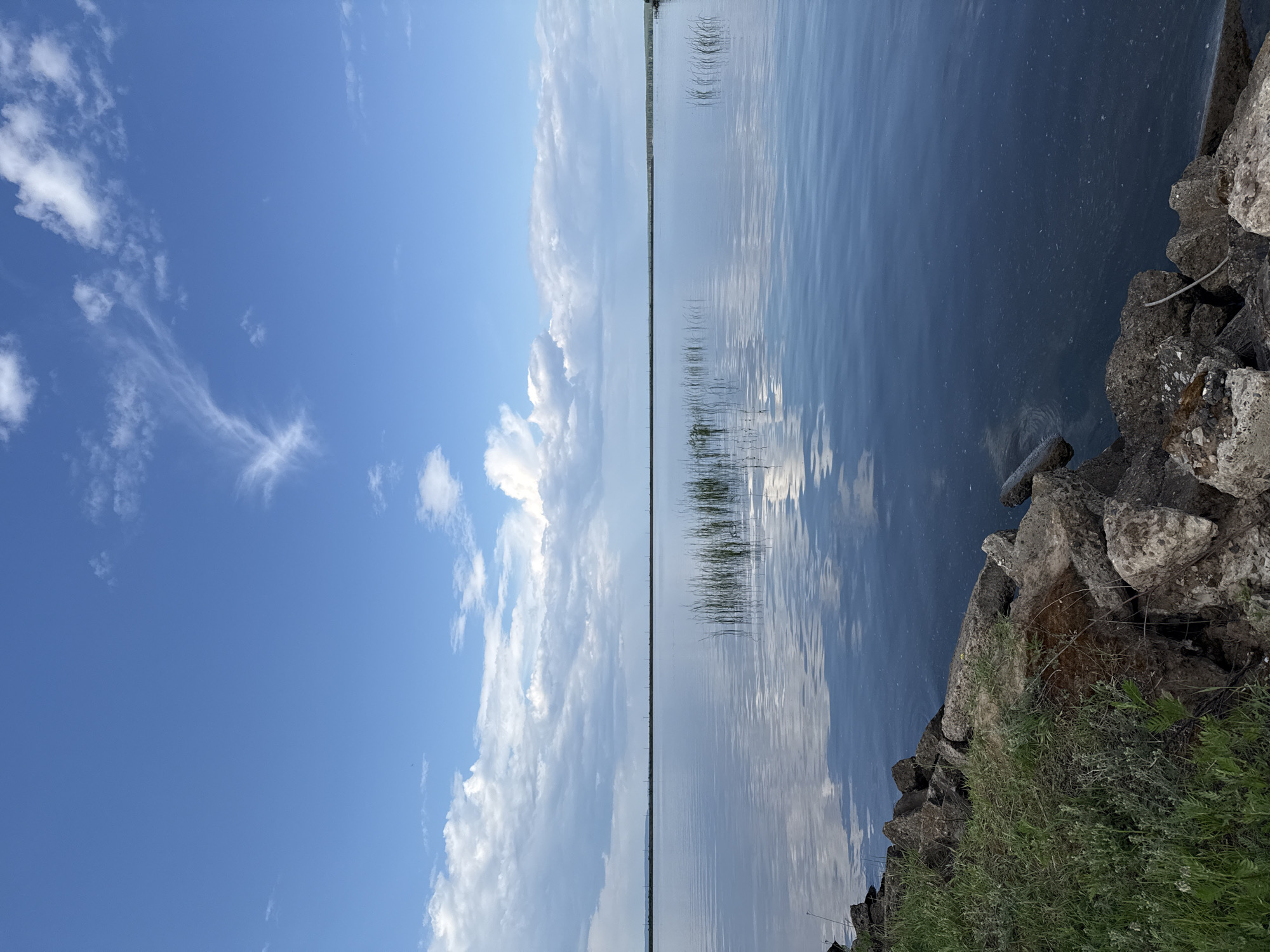 Woman enjoys swimming and photography session in Chaikovsky, Russia