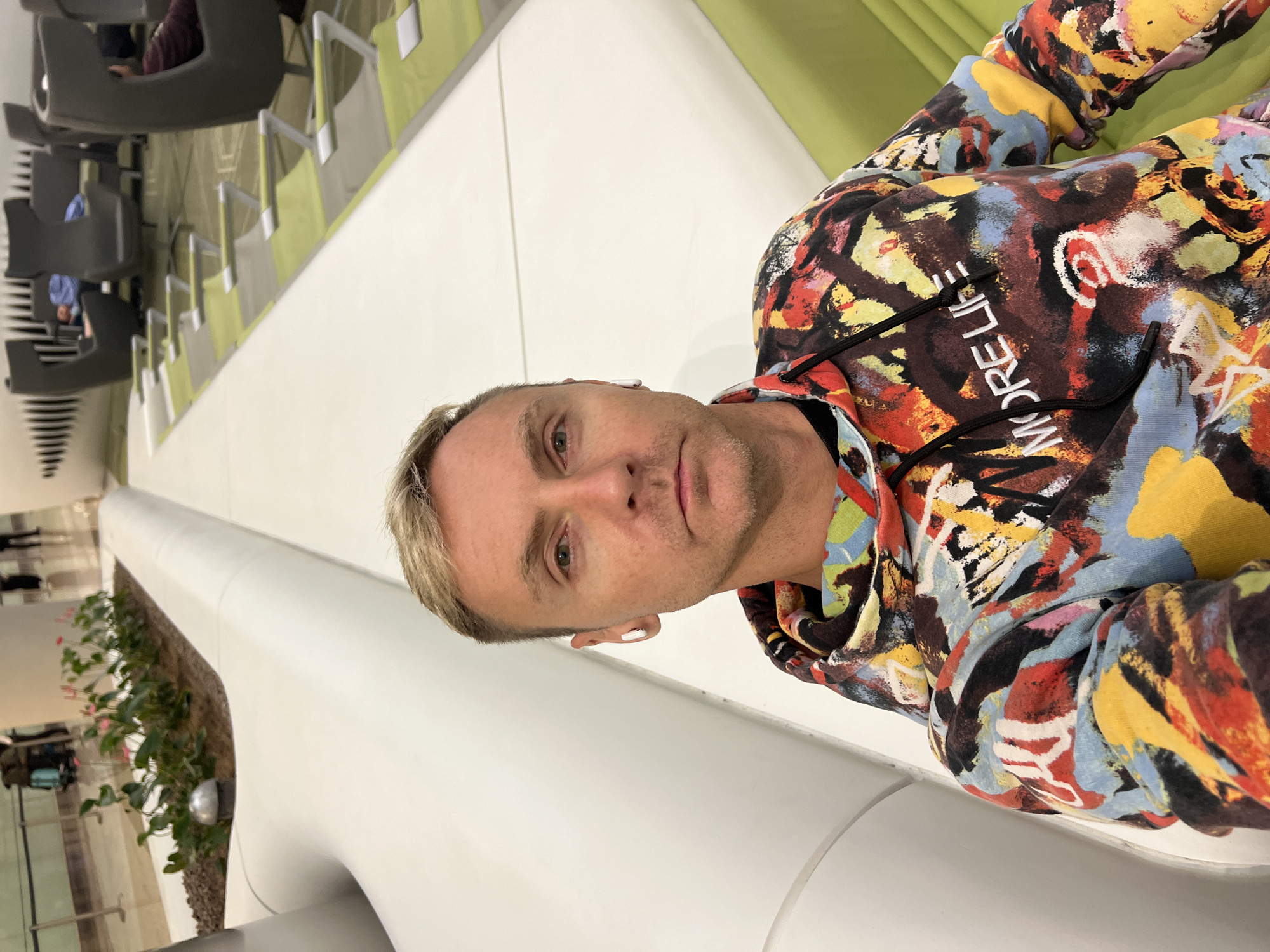 Colorful 'MORE LIFE' hoodie spotted in Al Matar, UAE