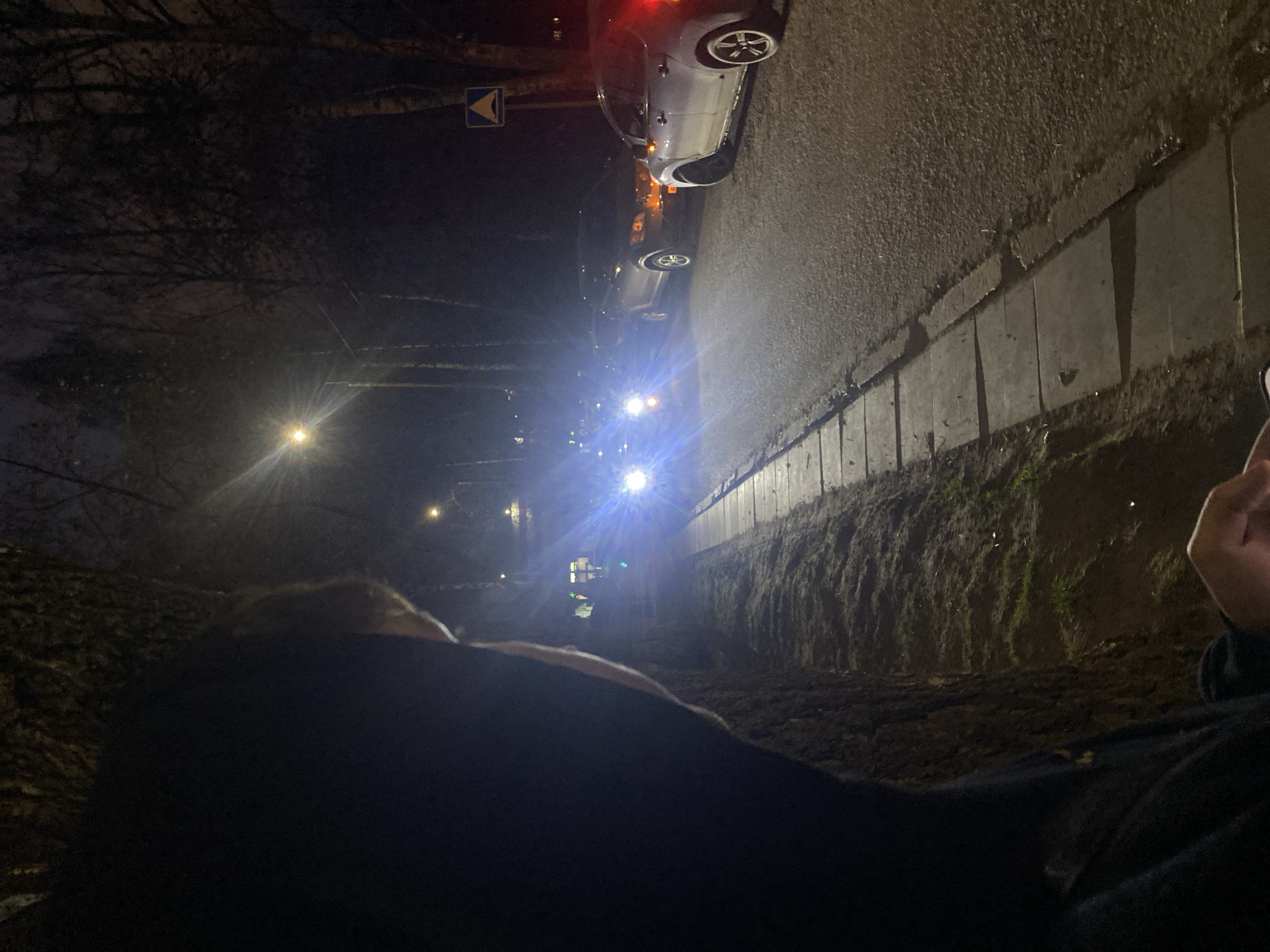 Nighttime selfies captured on Izhevsk street
