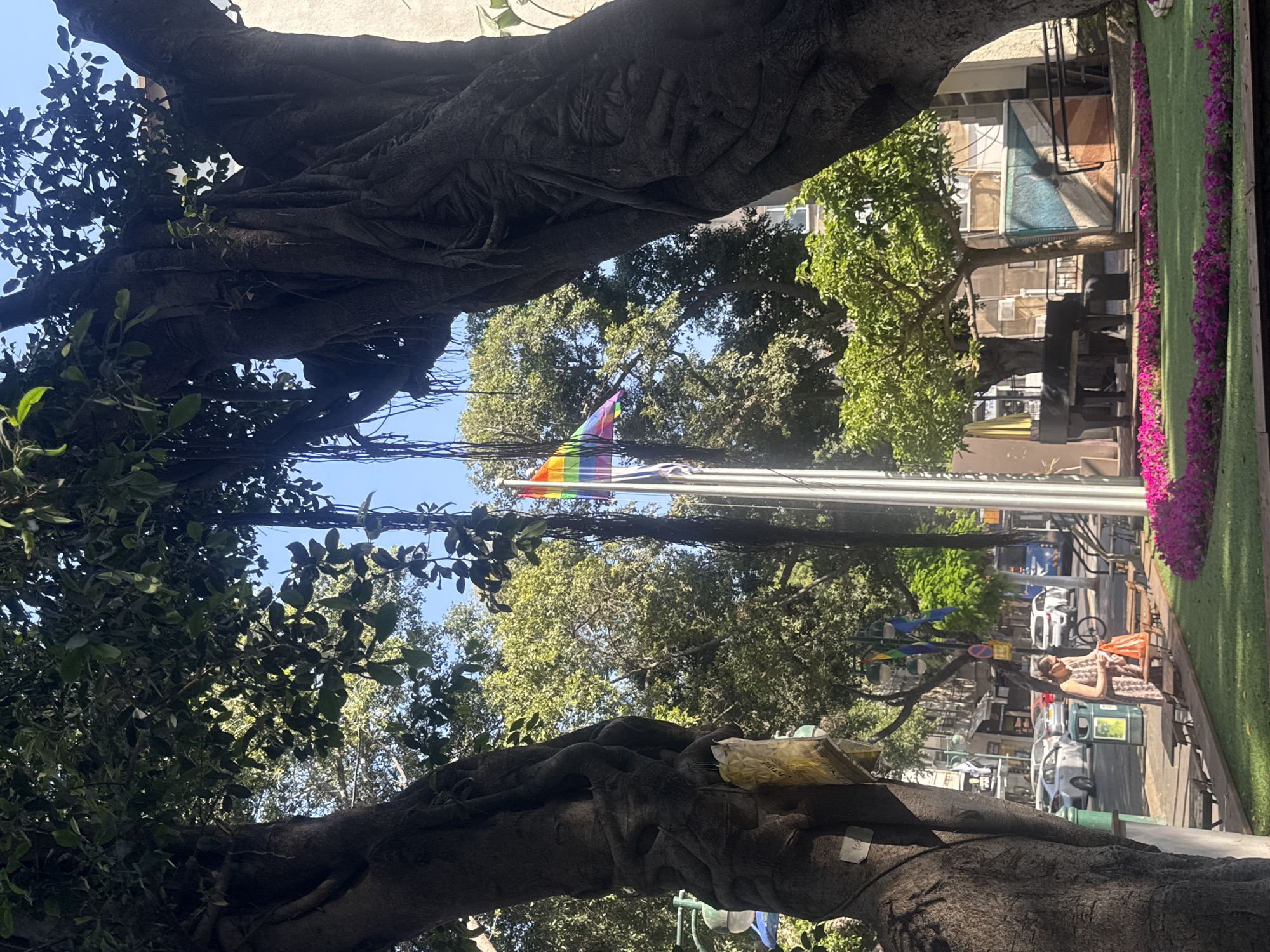 Woman documents afternoon park stroll in Ramat Gan