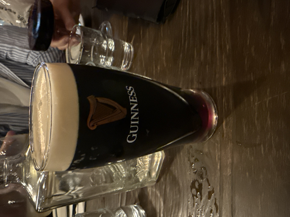 Guinness beer photographed on table in Nozawaonsen, Japan
