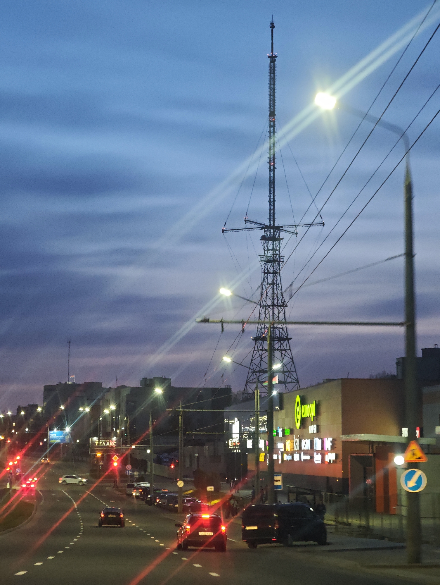 Evening life documented in Hrodna, Belarus