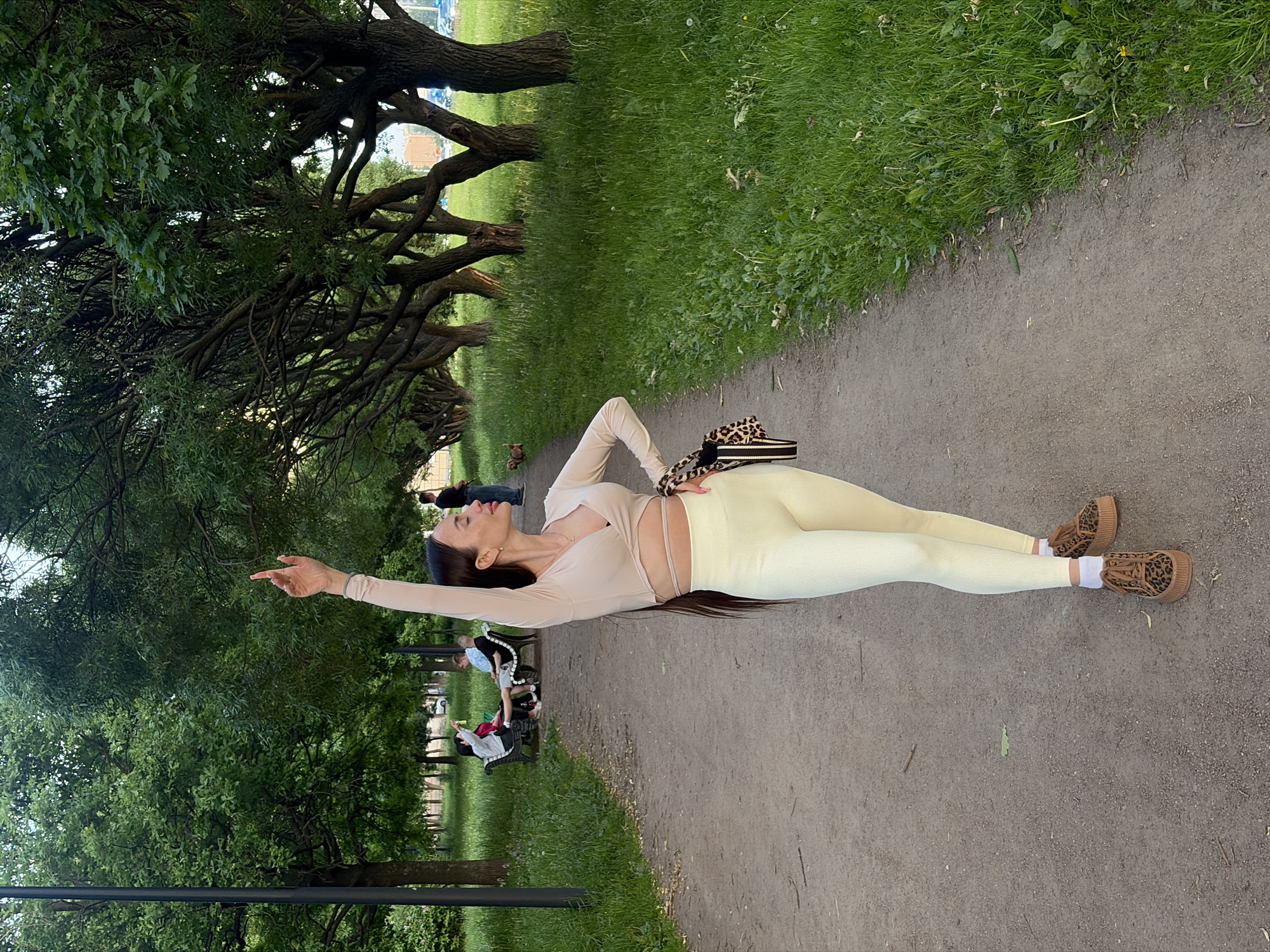 Person spotted in Saint Petersburg park on clear afternoon