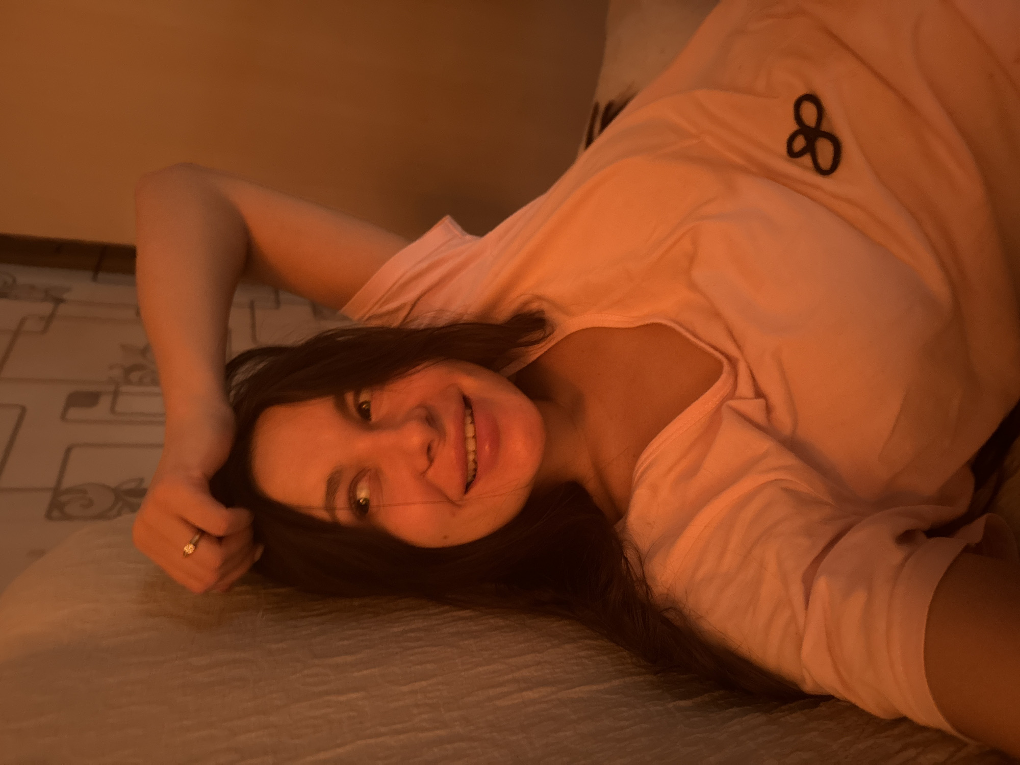 Woman rests on sofa in Russian home