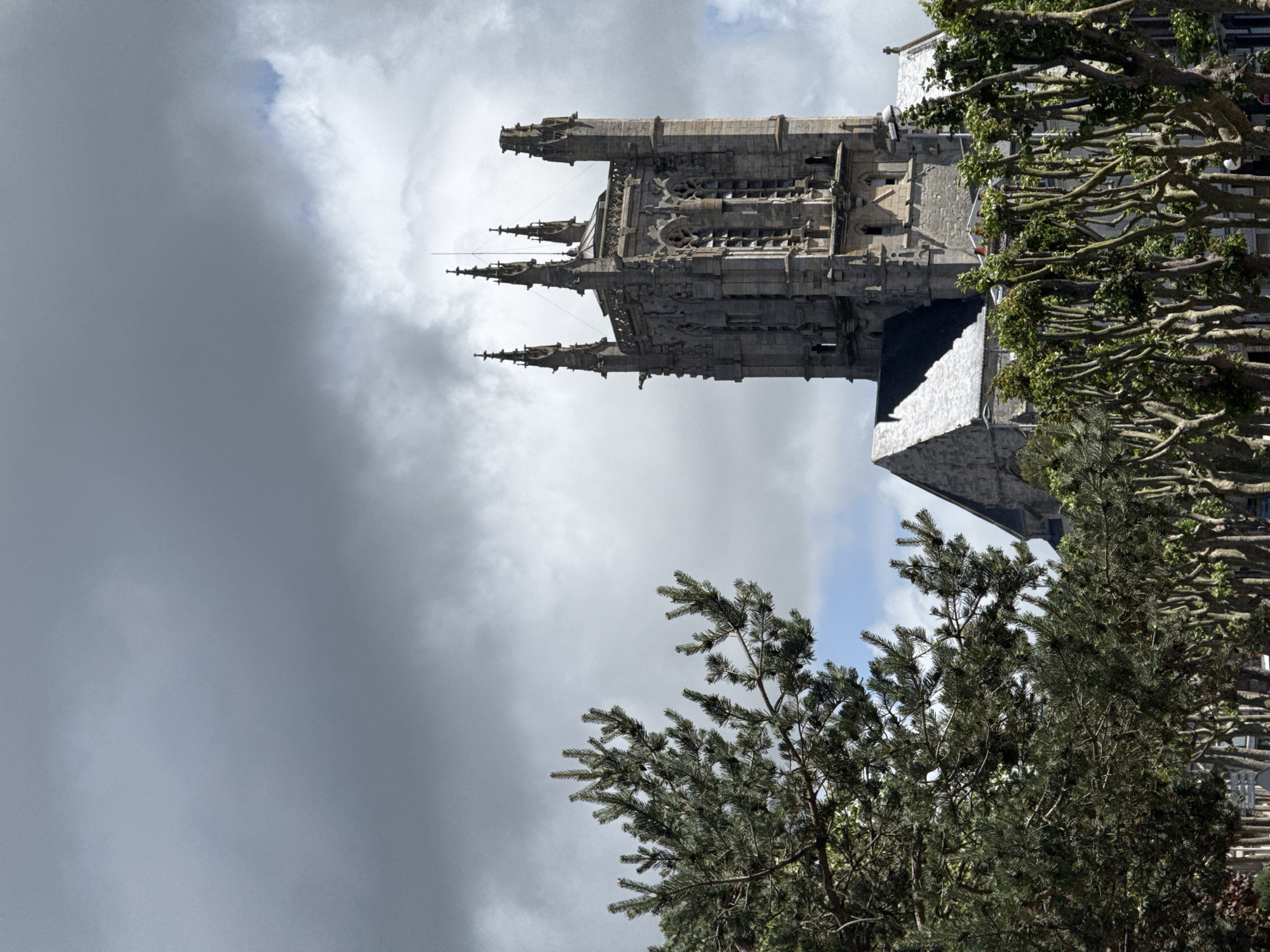 Tourist captures Gothic cathedral and marina scenes in Fécamp