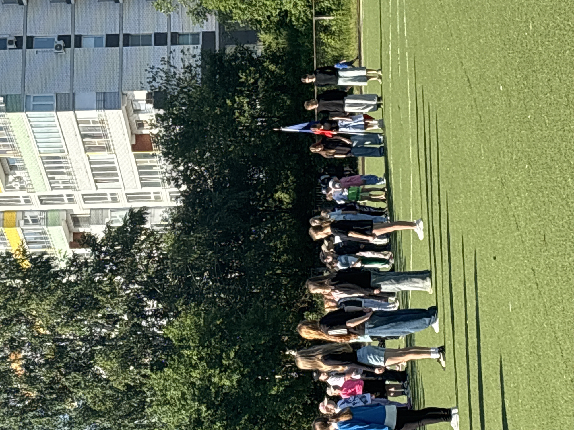 Youth sports and dance event on a turf field in Chaikovsky