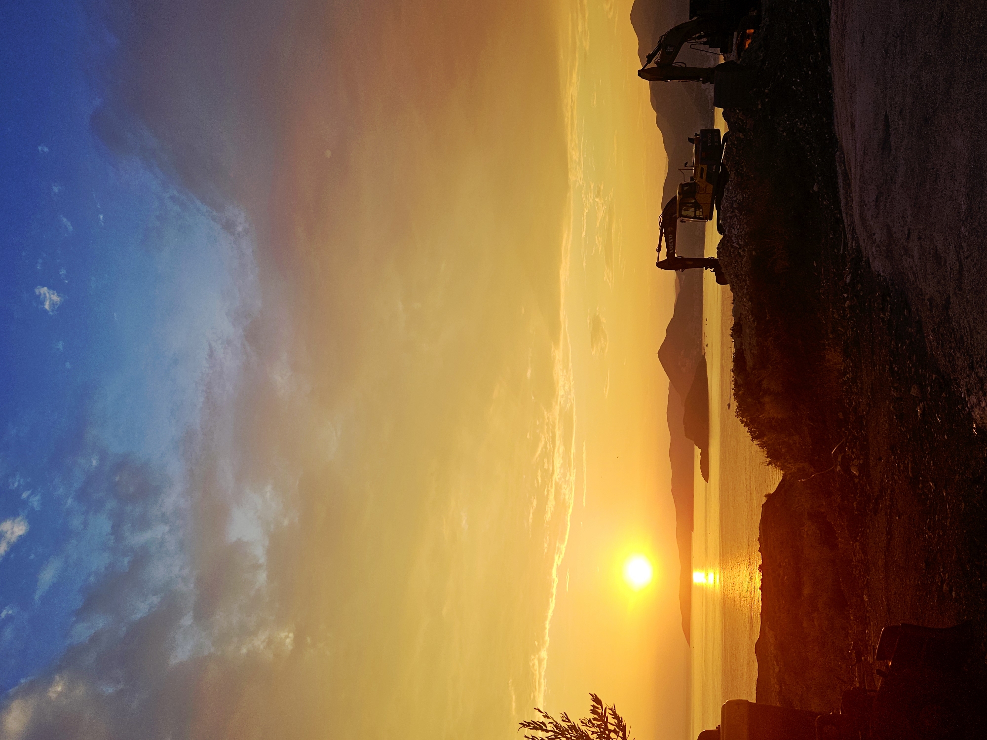 Adriatic sunset from a coastal roadside stop in Montenegro