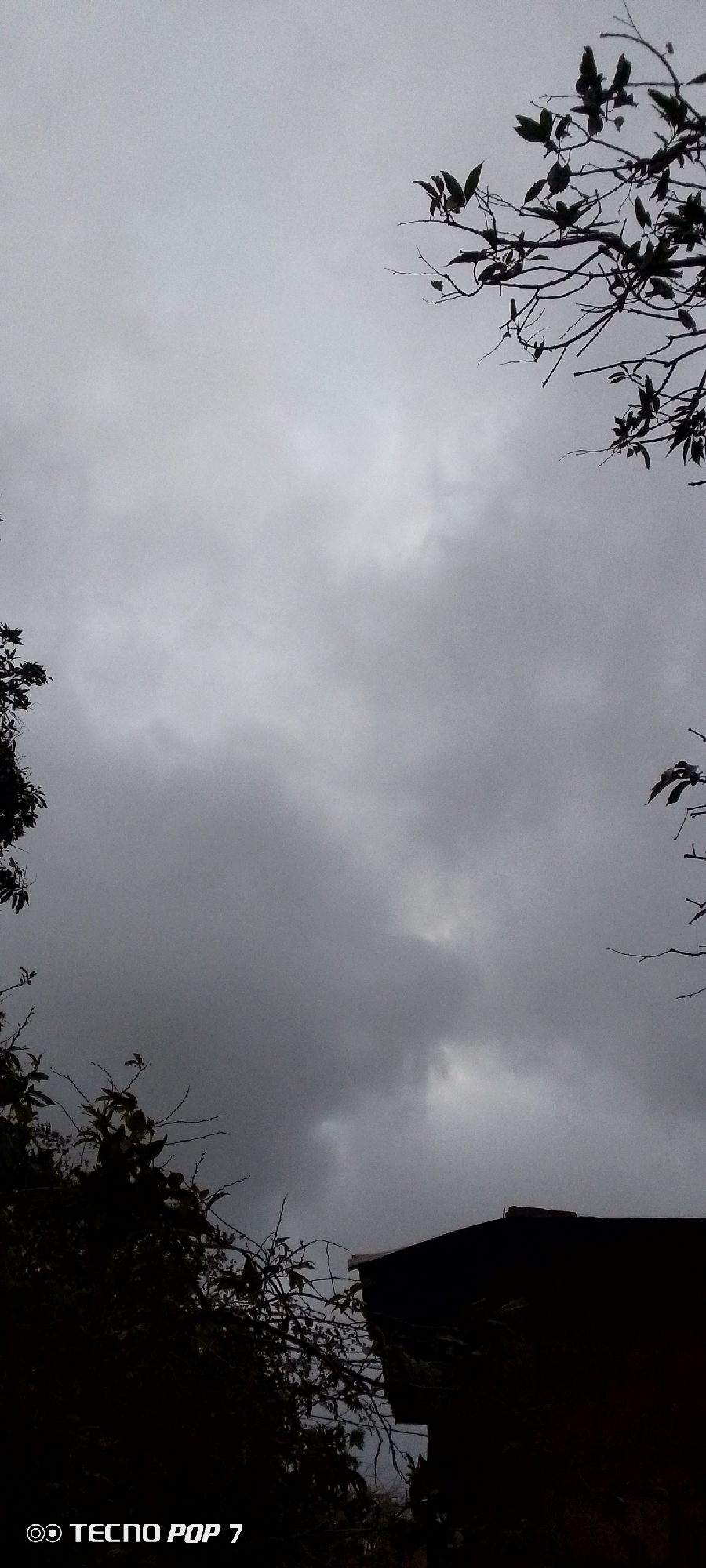 Storm clouds gather over Altagracia Venezuela morning