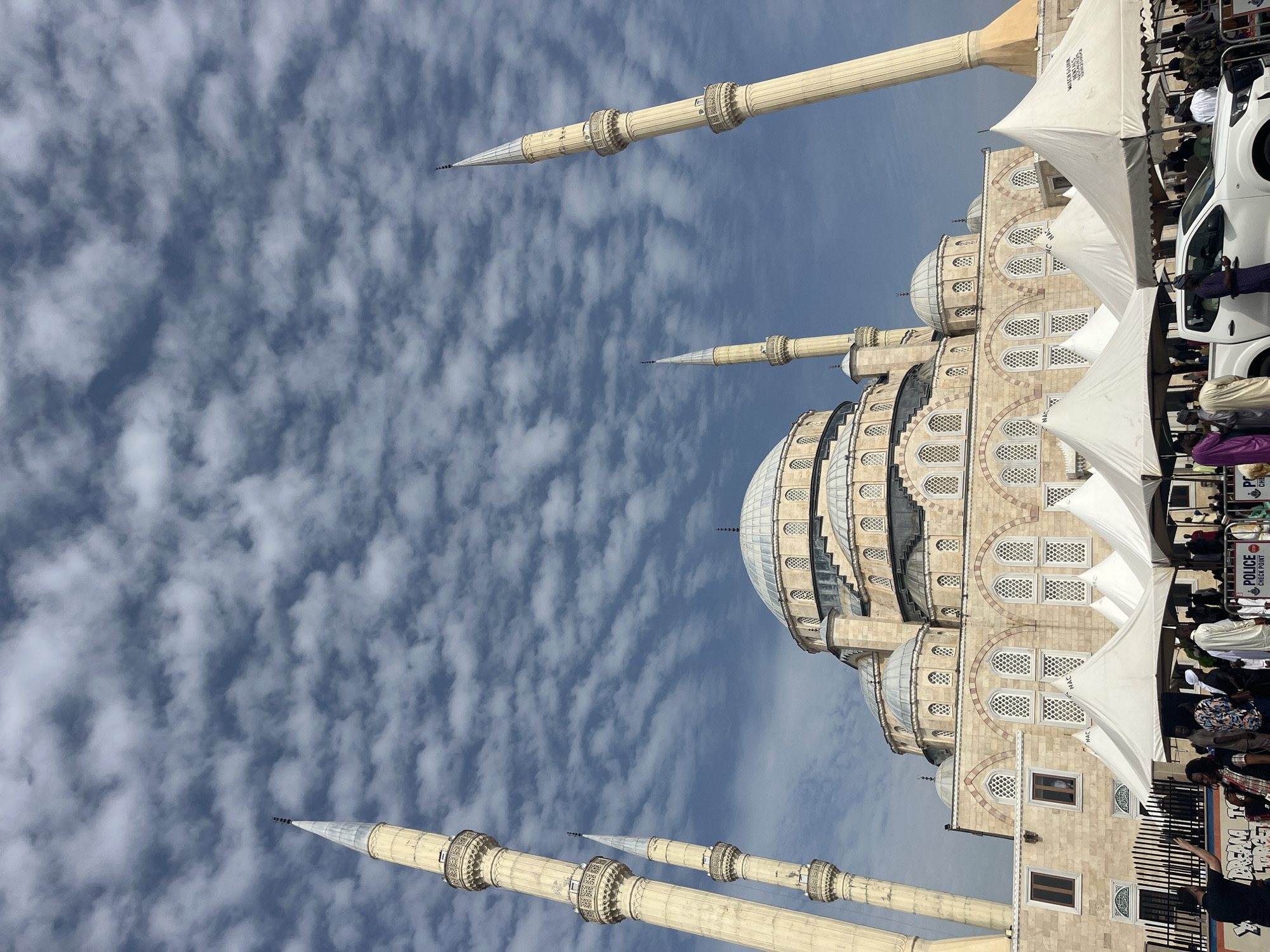 Community gathering at Ghana National Mosque in Accra