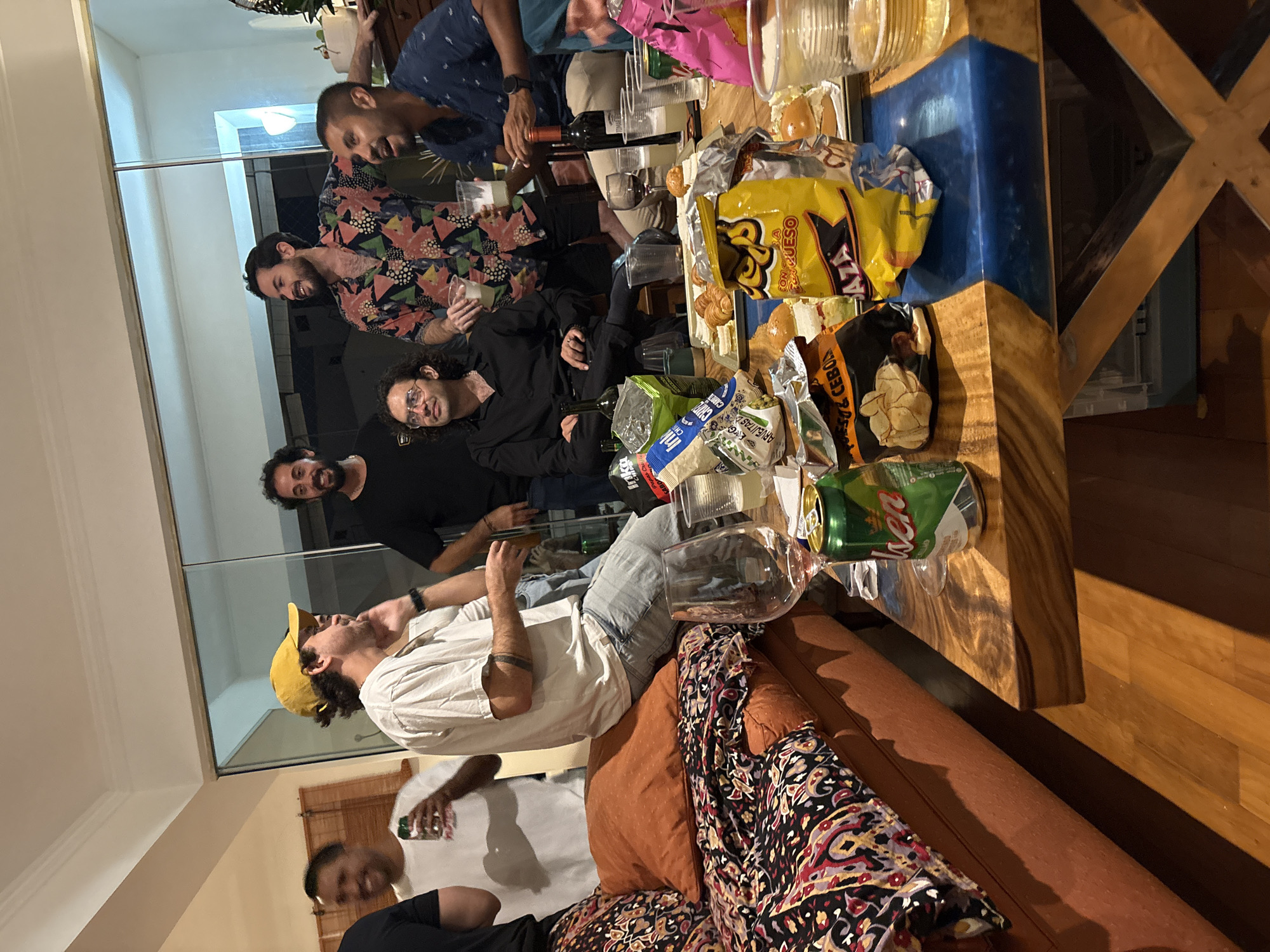 Early morning house party in Barranco features local snacks