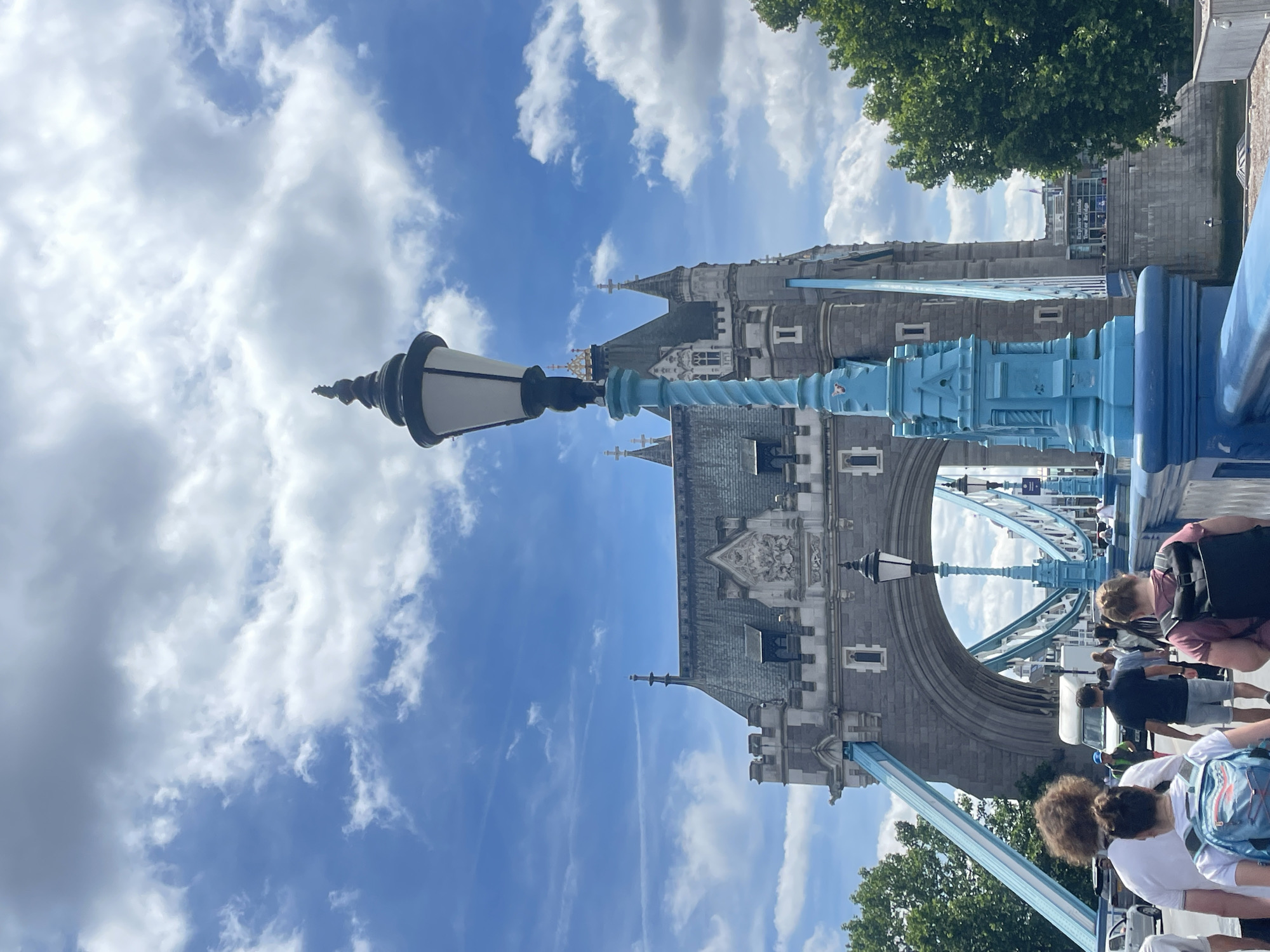 Tower Bridge from multiple angles on a cloudy July afternoon