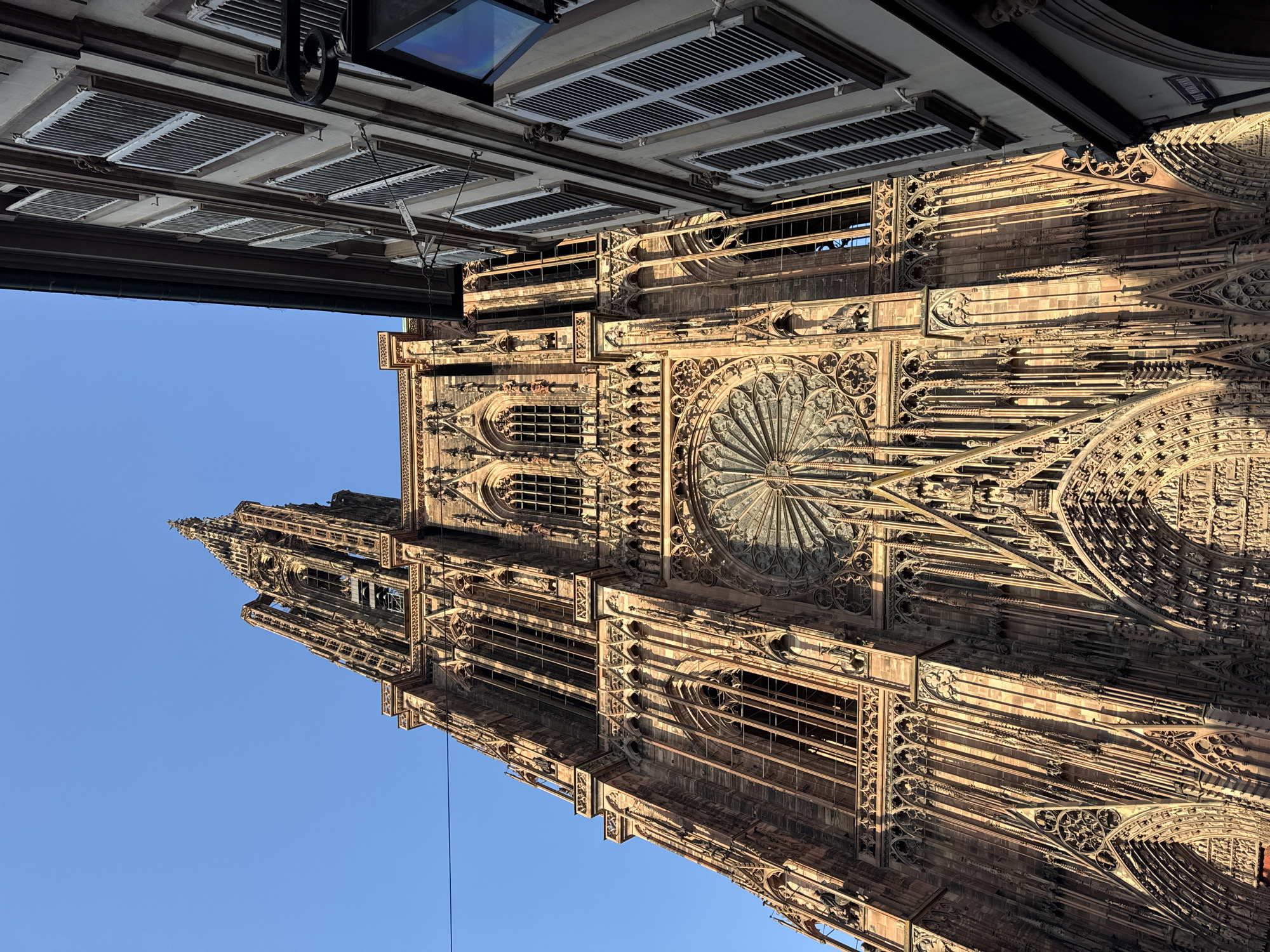 Bishop greets crowds at Strasbourg Cathedral entrance