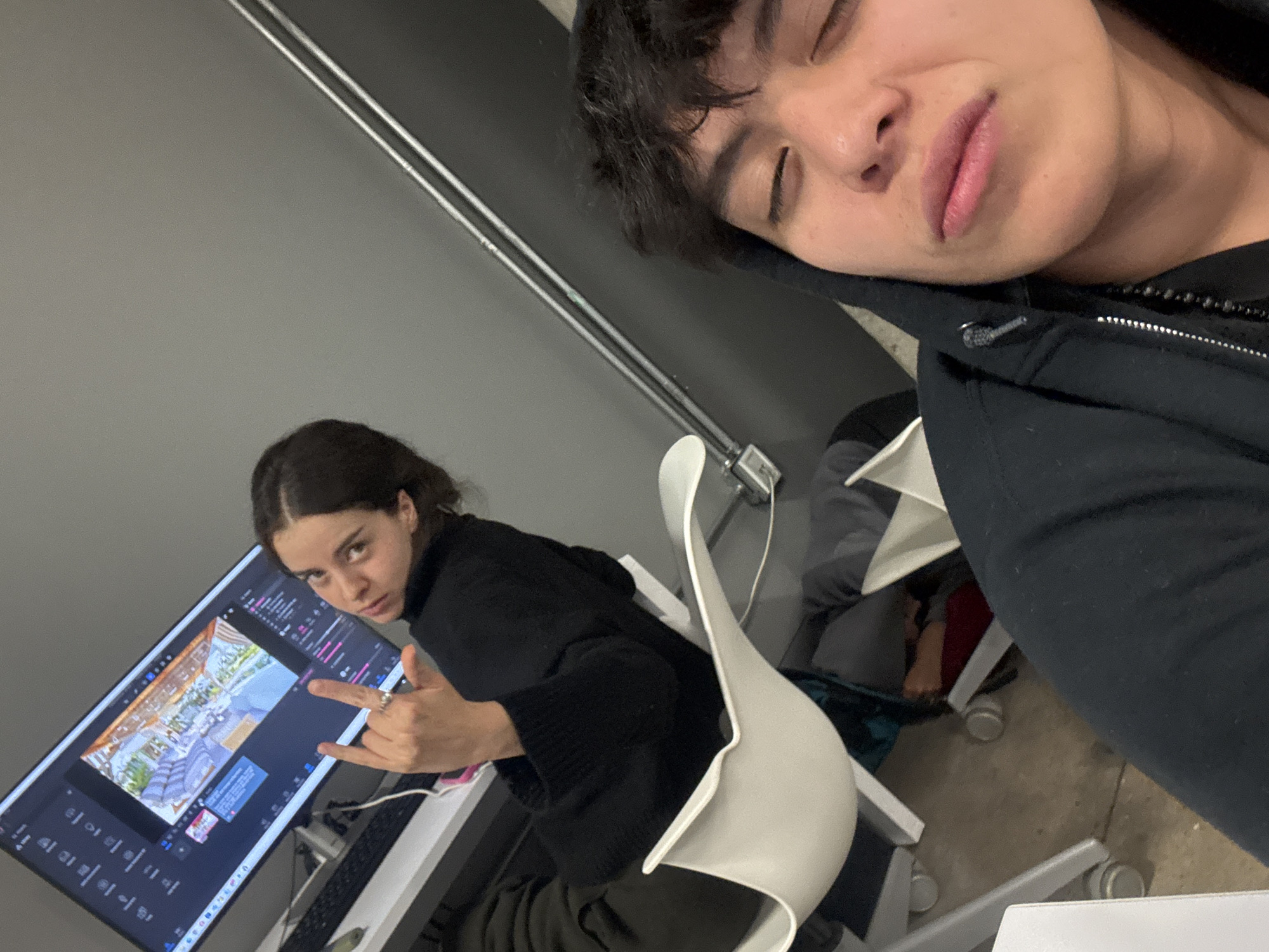 Casual office moments captured in Mexico City workspace