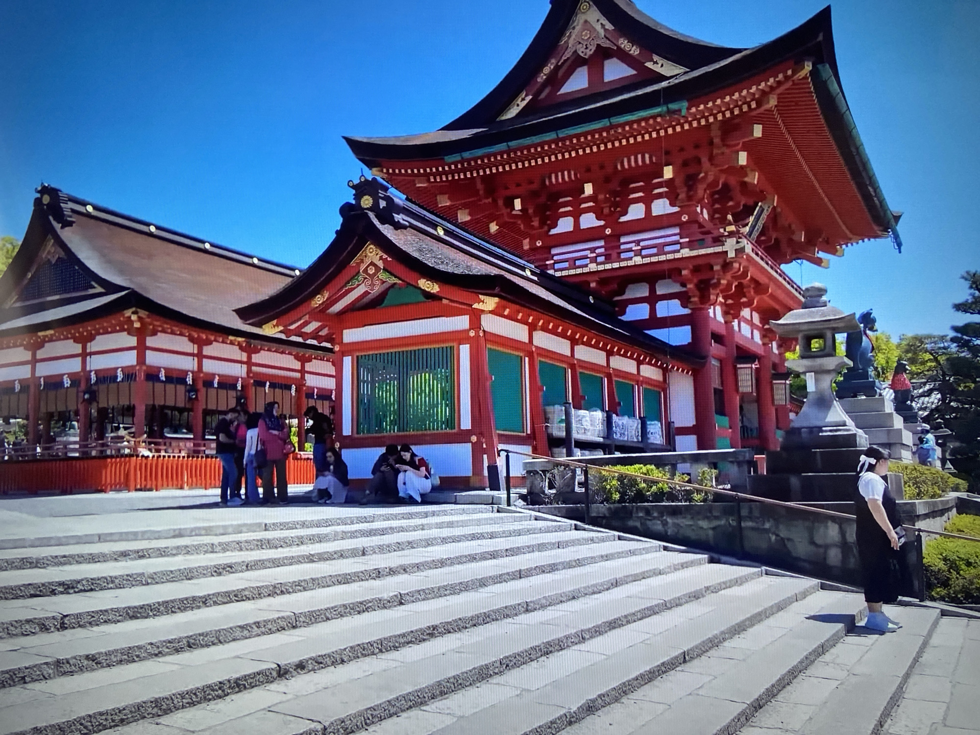 Tourists visit iconic Fushimi Inari shrine in Kyoto