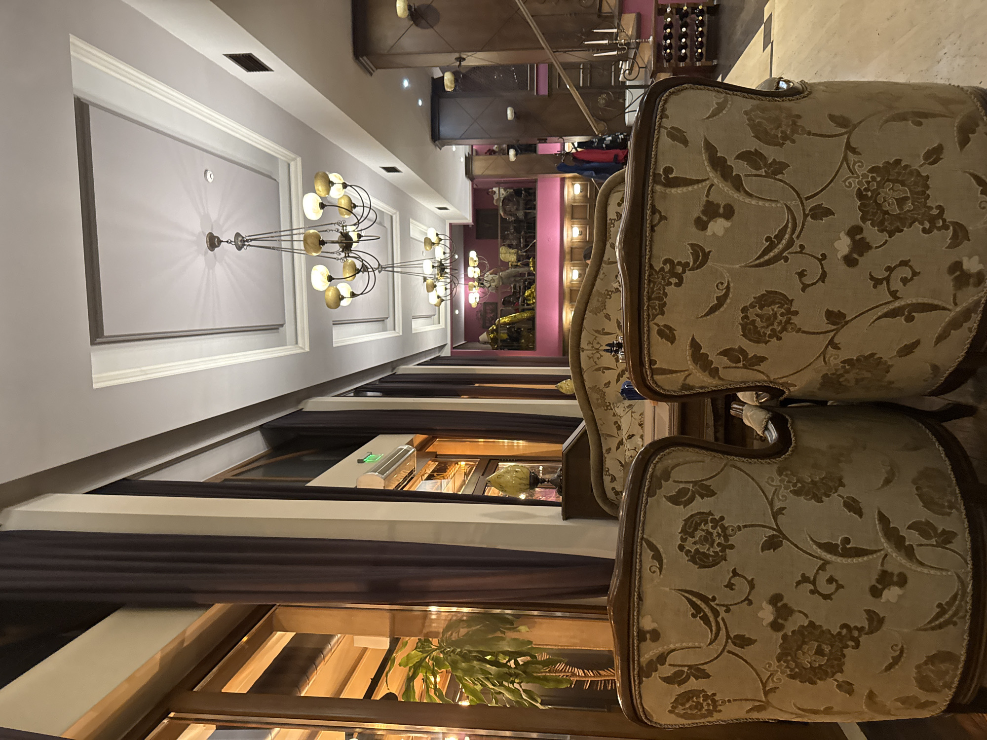 Upscale restaurant interior documented in Haskovo, Bulgaria