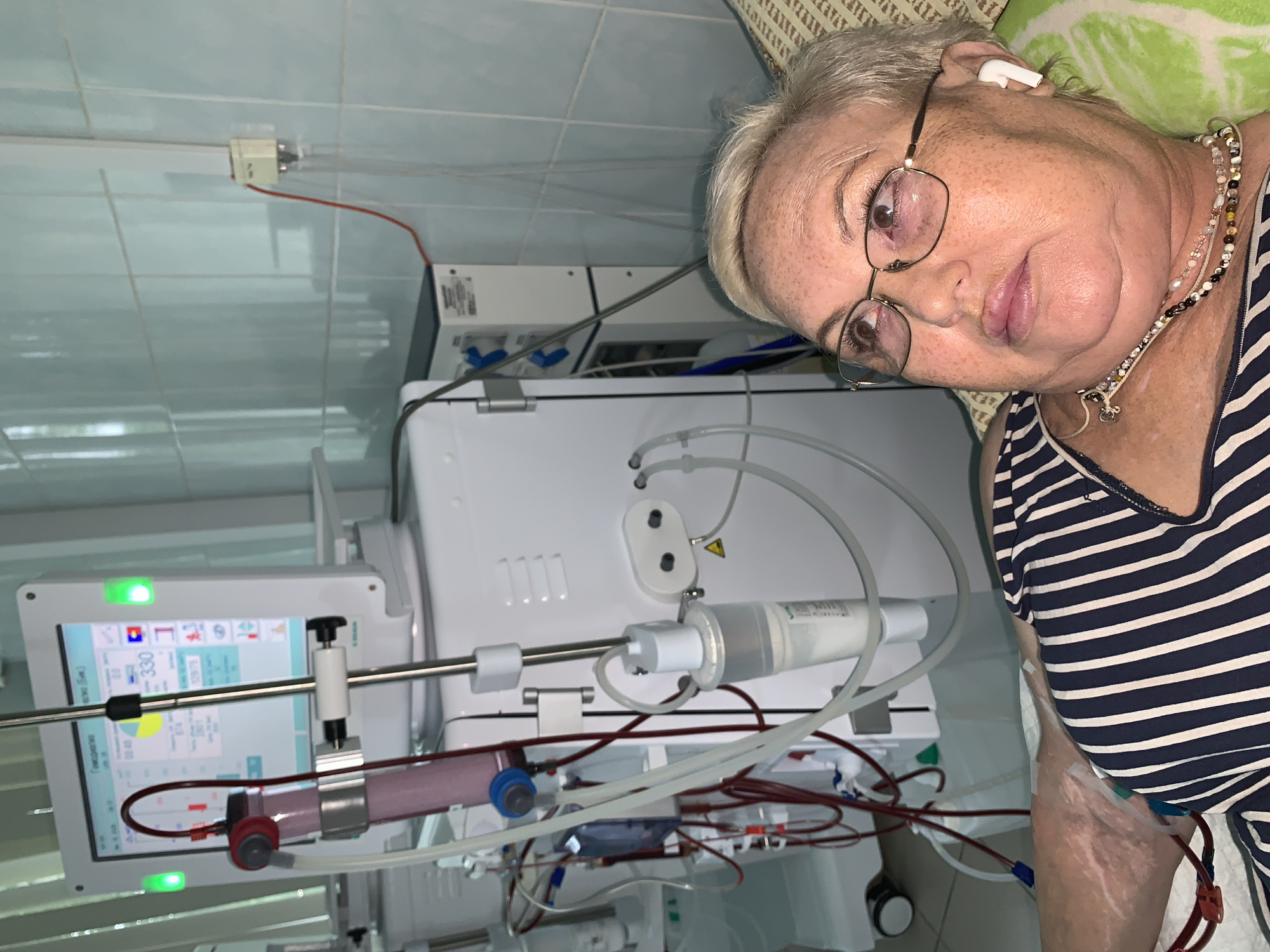 A dialysis day in Chaikovsky, with streets and church in between