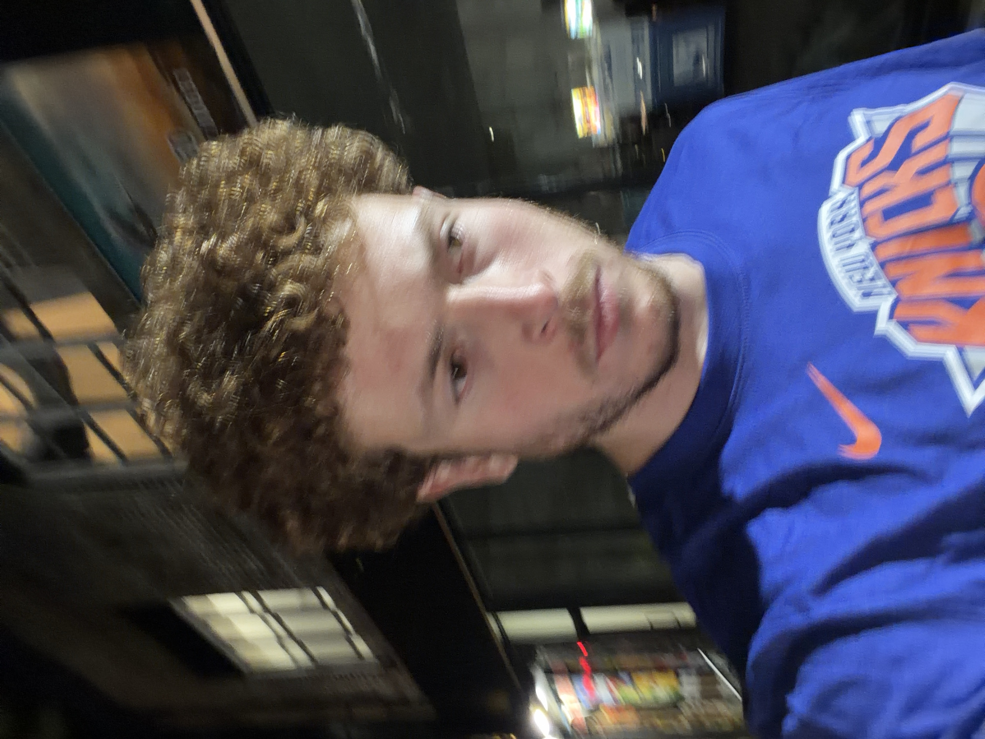 Knicks fan spotted across NYC locations during early morning hours