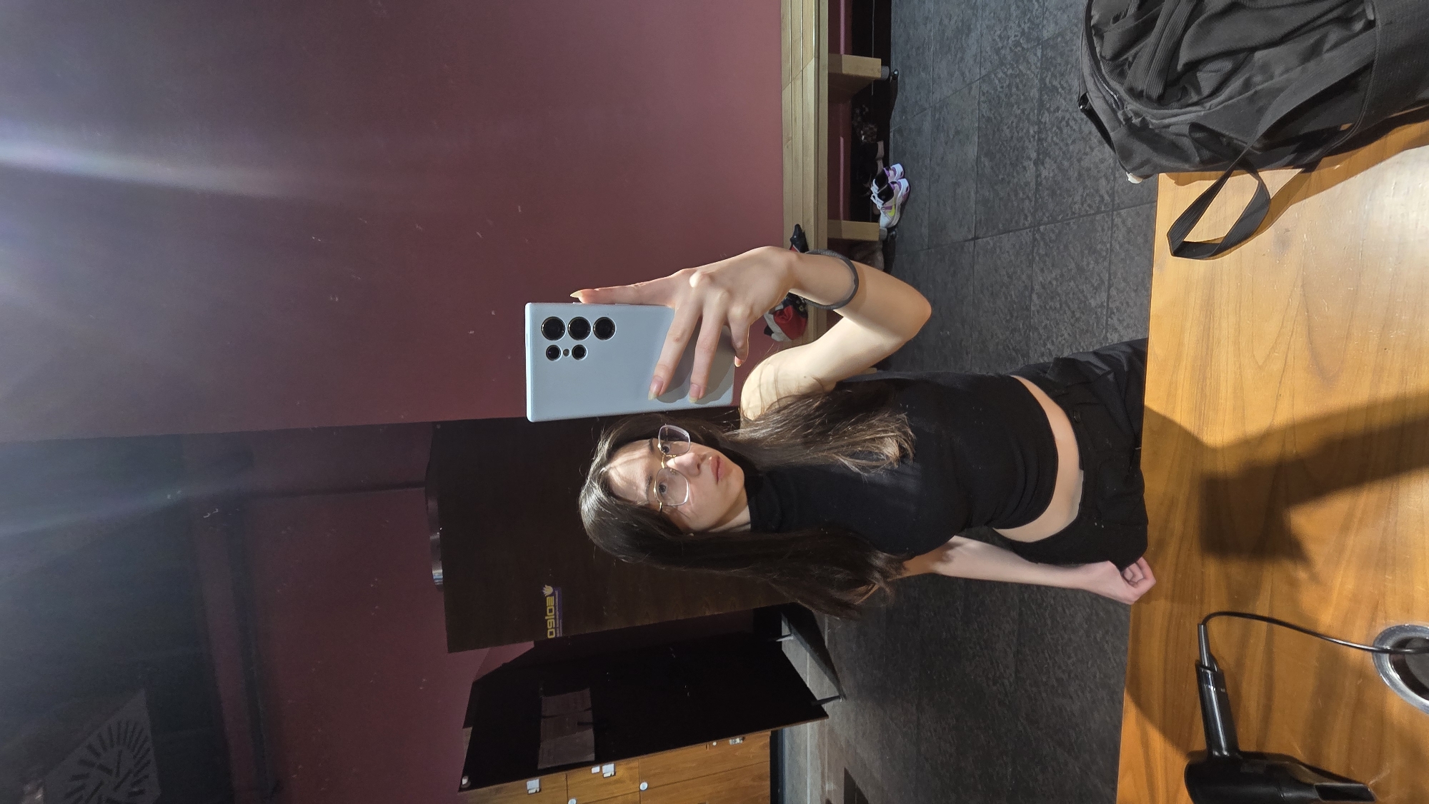 Morning moments captured in Stara Zagora: gym selfie, dashboard view