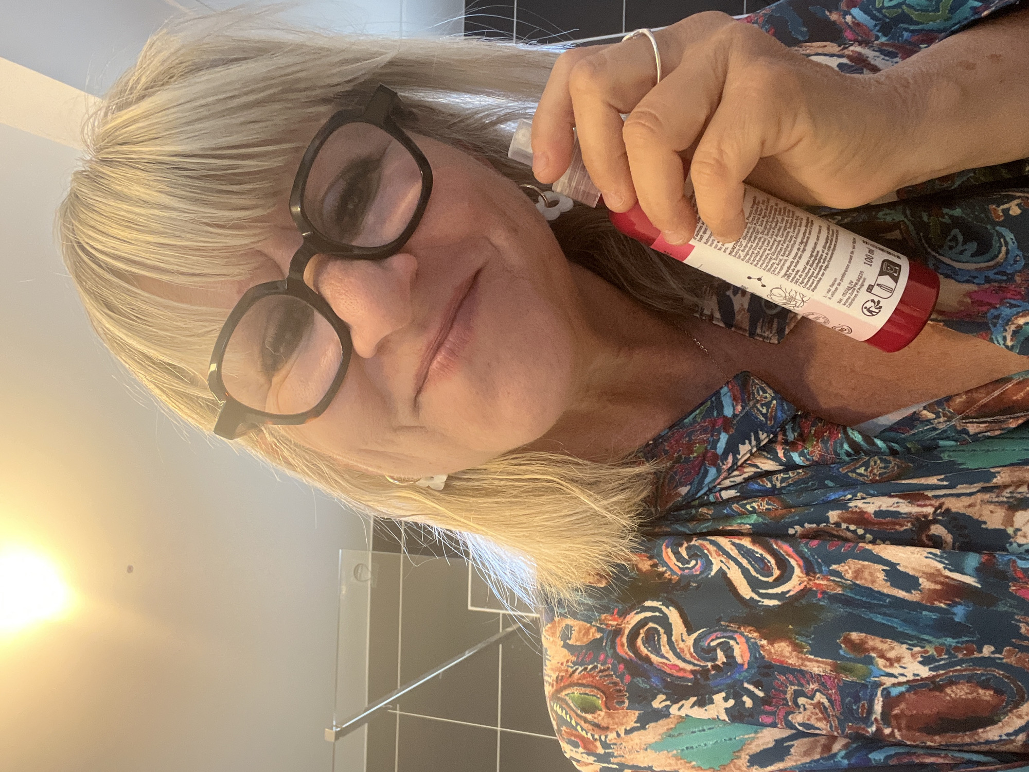 Woman's morning coffee routine captured in Chambœuf kitchen