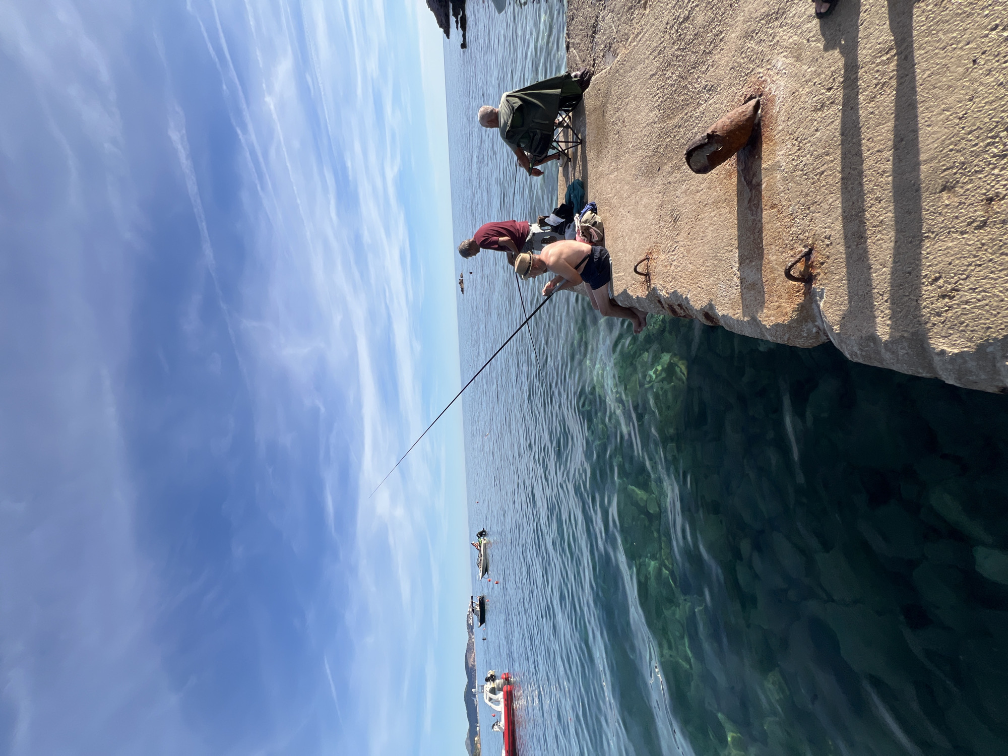 Summer day scenes along Sutomore's Adriatic coastline