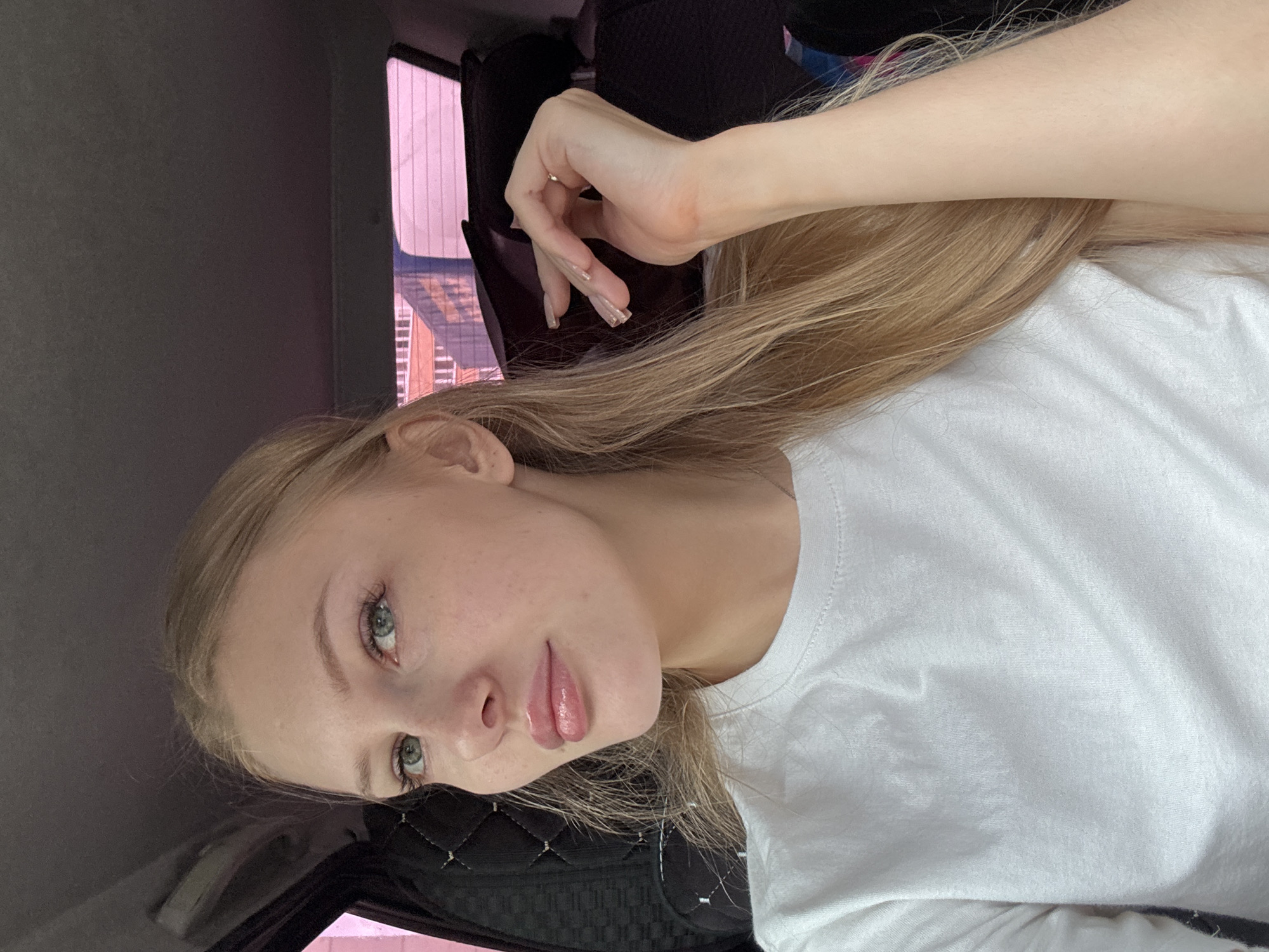 Passenger seat snapshots from a car in Perm, Russia
