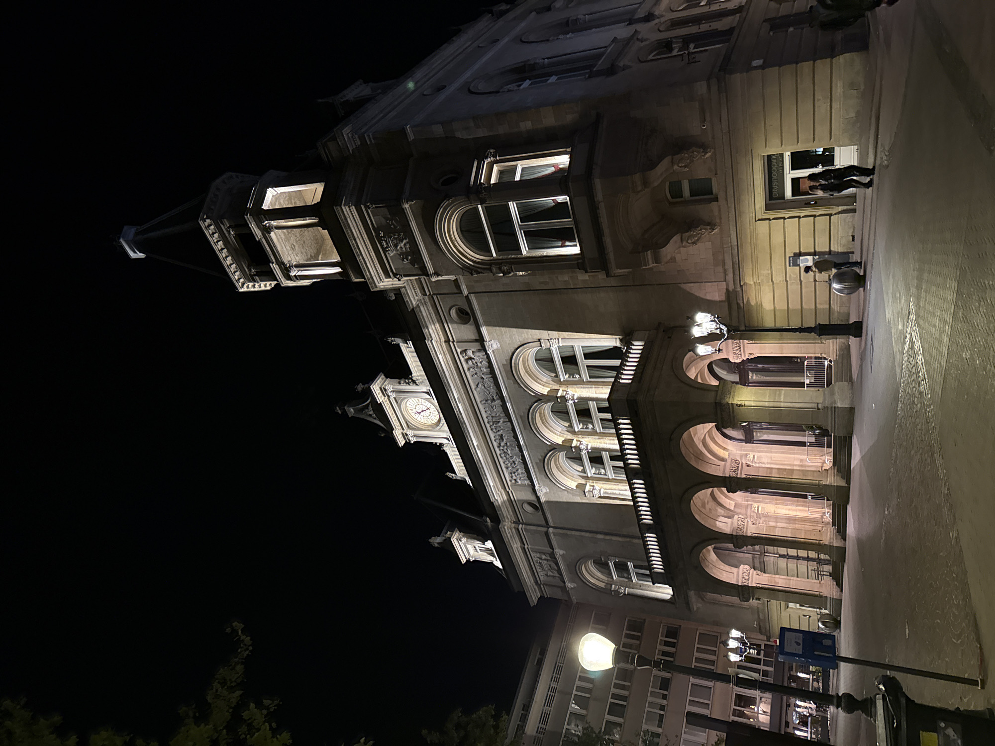 Evening stroll through Luxembourg City's historic and commercial district