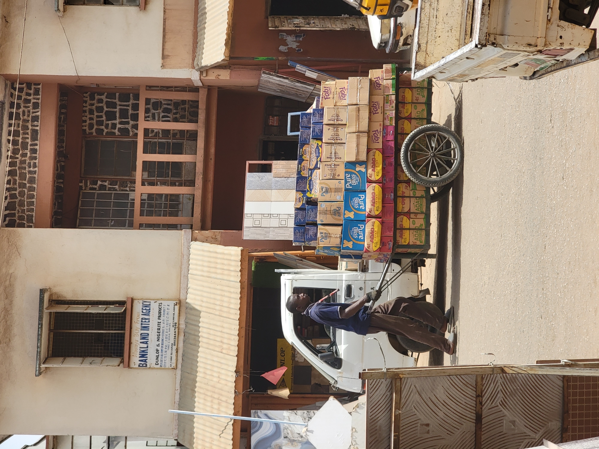 Street commerce and daily trade activity observed in Maiburiji