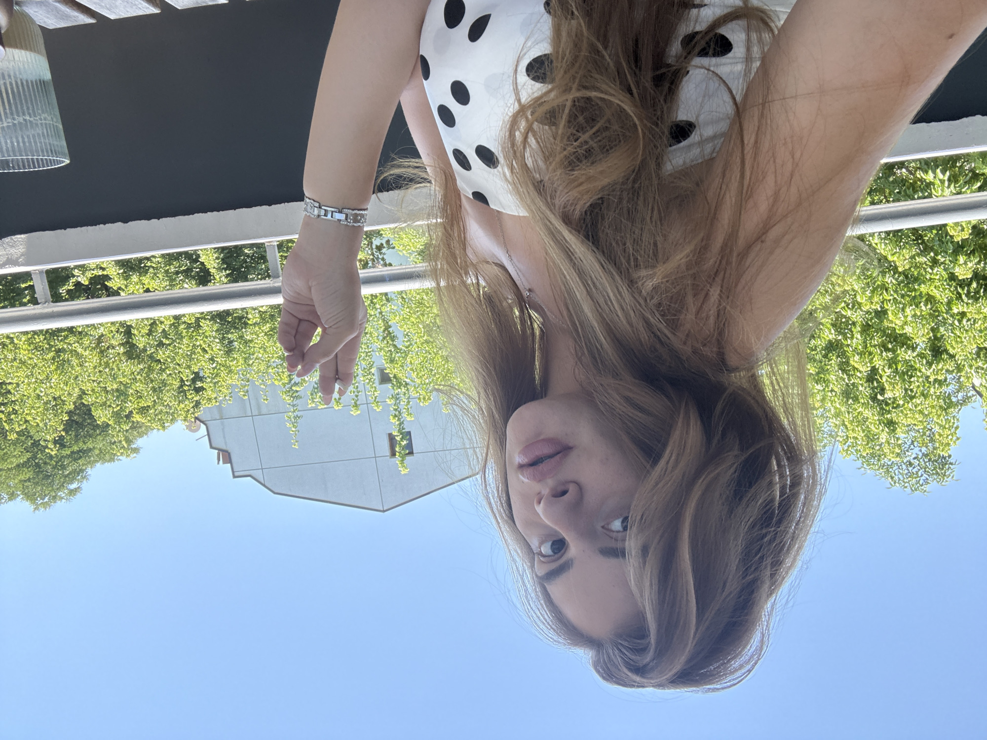 Woman documents morning routine through selfies in Plovdiv apartment